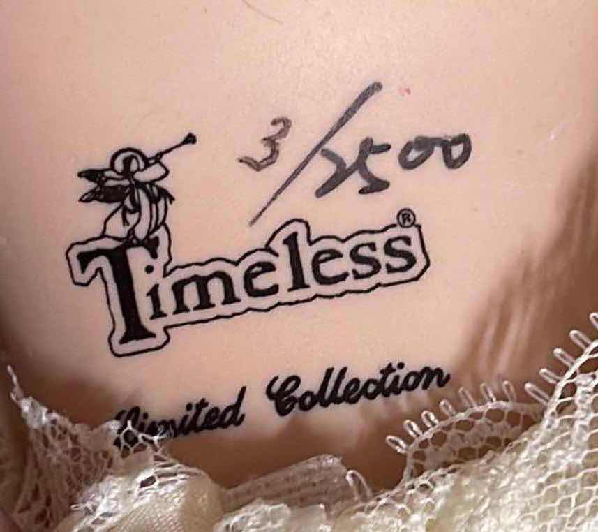 Photo 1 of TIMELESS 3/2500 PORCELAIN DOLL W/ COA AND BOX