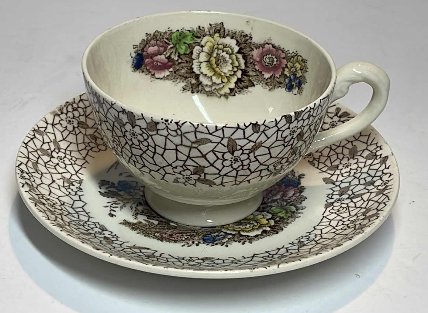 Photo 1 of MYOTT, SON & CO TEACUPS AND SAUCERS- MORE OF THIS COLLECTION IN AUCTION