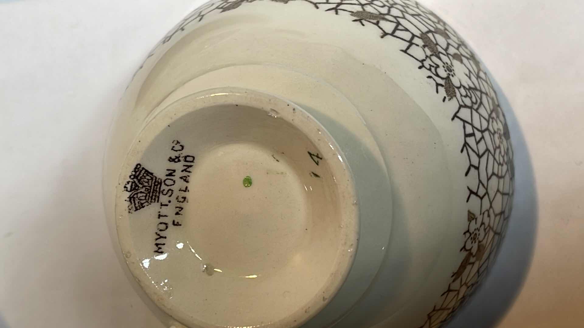 Photo 1 of MYOTT, SON & CO TEACUPS AND SAUCERS- MORE OF THIS COLLECTION IN AUCTION