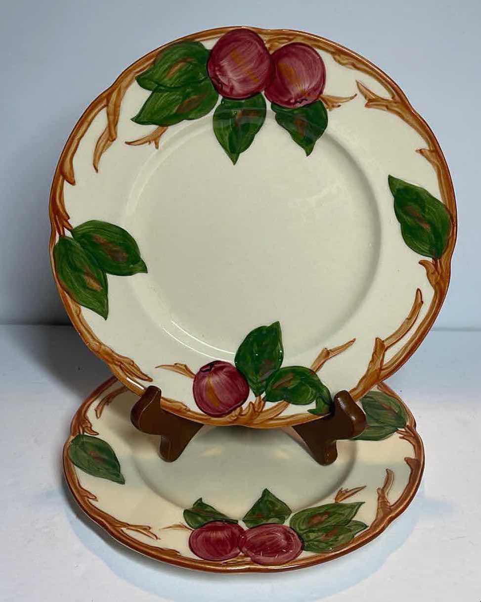Photo 1 of VINTAGE FRANCISCAN EARTHWARE APPLE COLLECTION - 4 DINNER PLATES - 2 LUNCH PLATES MORE OF THIS COLLECTION IN AUCTION