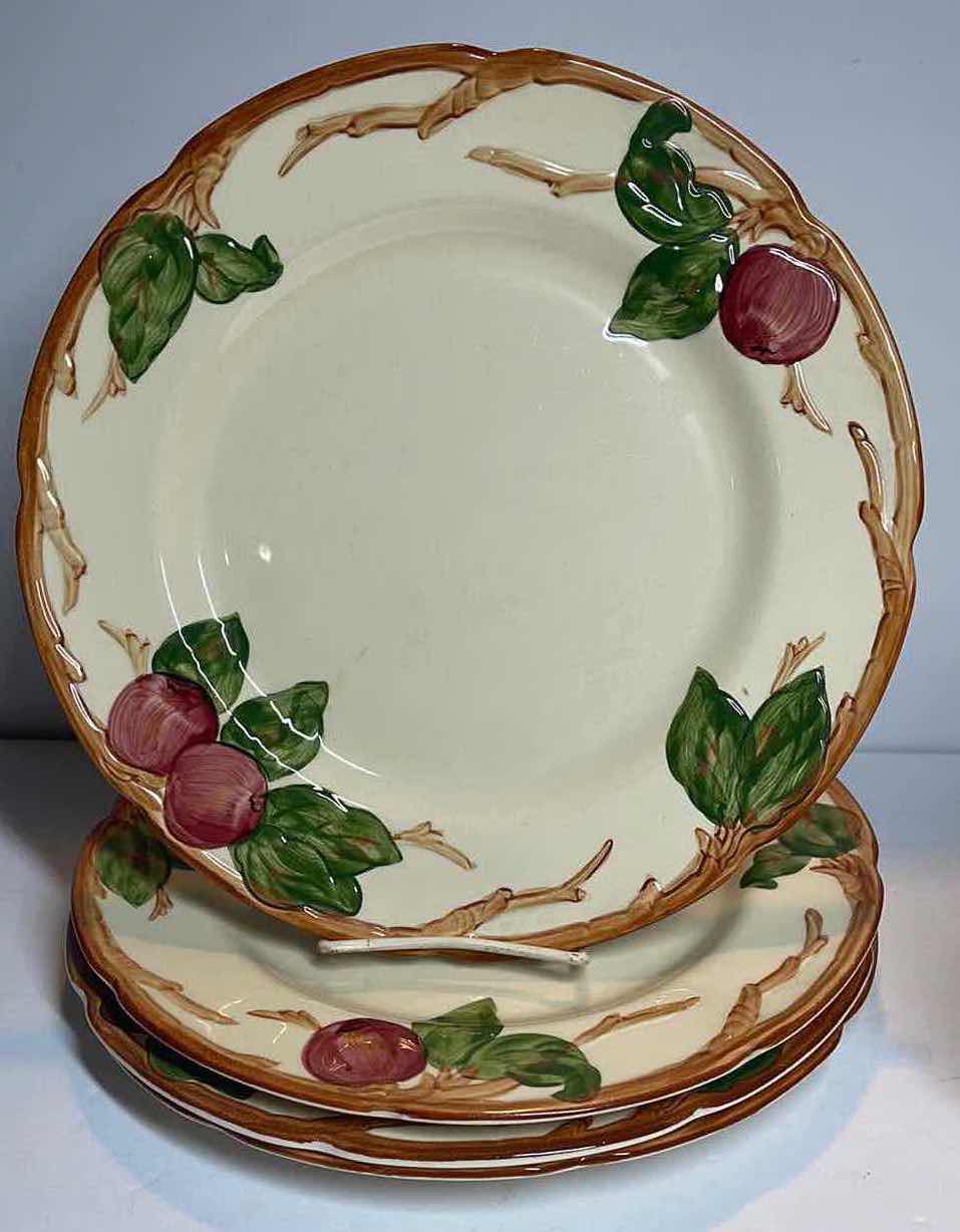Photo 1 of VINTAGE FRANCISCAN EARTHWARE APPLE COLLECTION - 4 DINNER PLATES - 2 LUNCH PLATES MORE OF THIS COLLECTION IN AUCTION