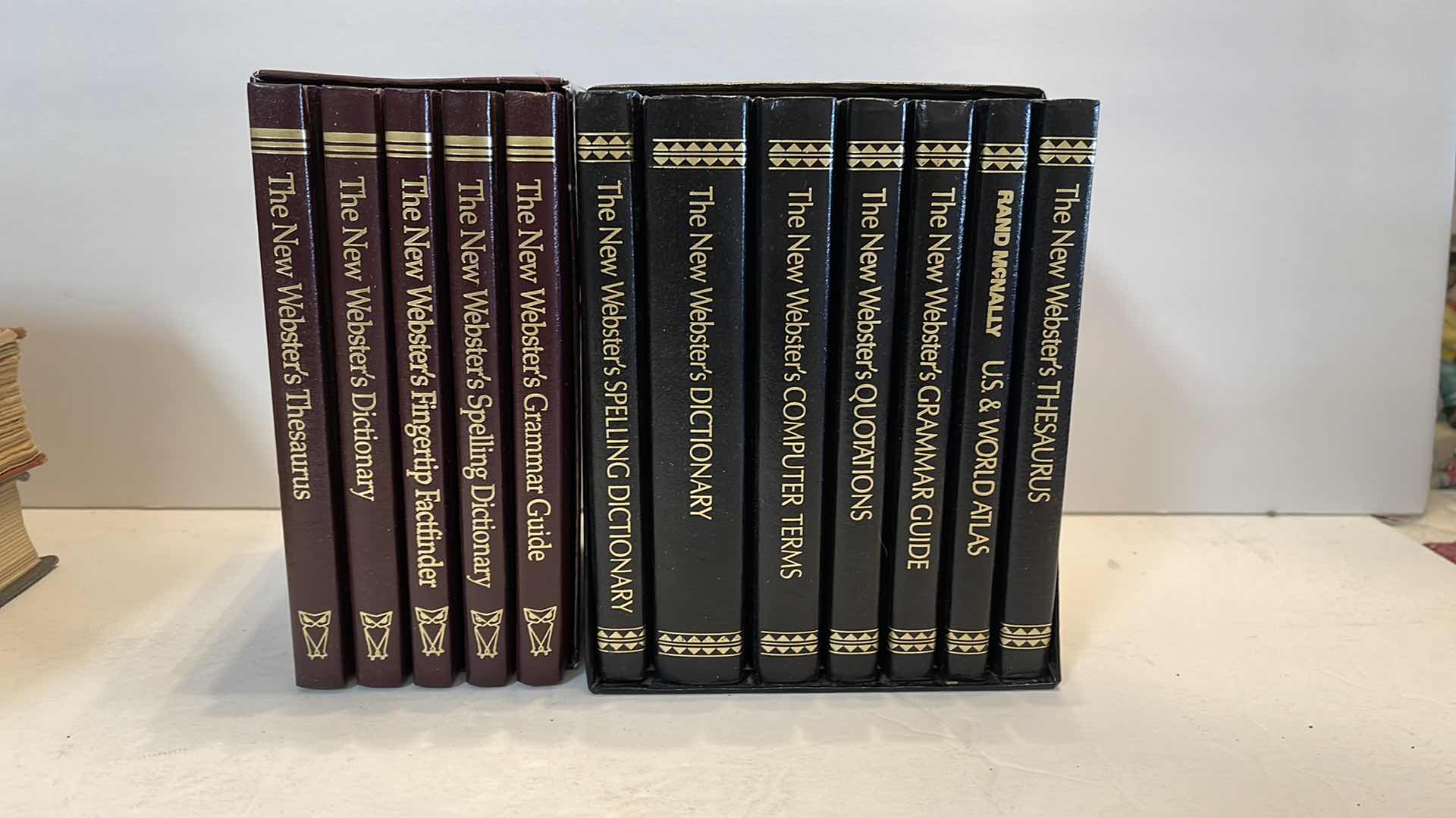 Photo 1 of VINTAGE COLLECTION OF WEBSTER DICTIONARY BOOKS