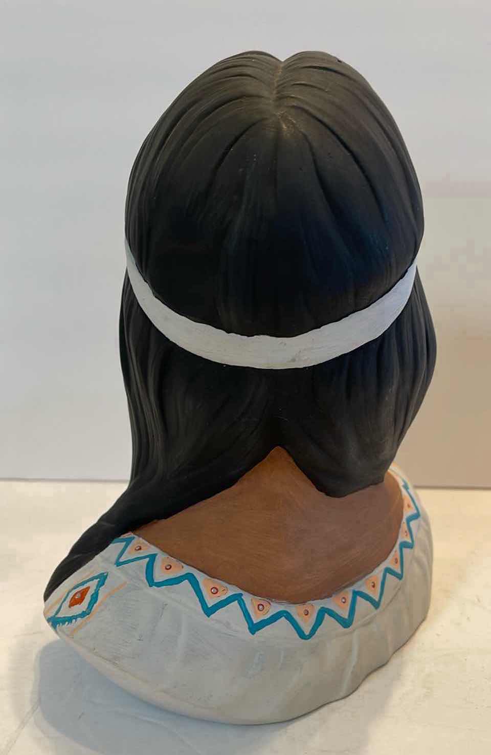 Photo 1 of CERAMIC NATIVE AMERICAN LADY HEAD