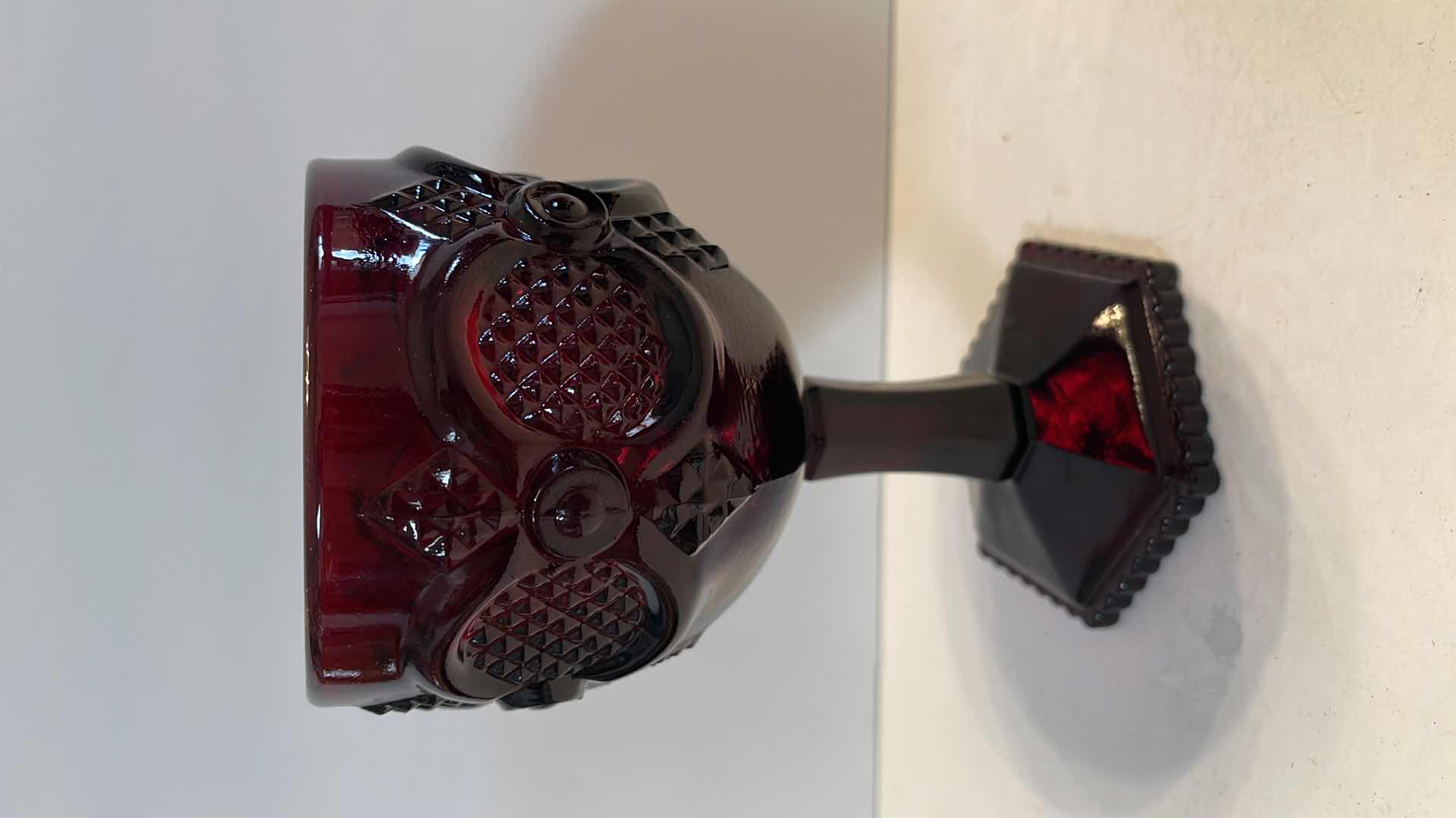 Photo 1 of 4-VINTAGE AVON RUBY RED GLASSES