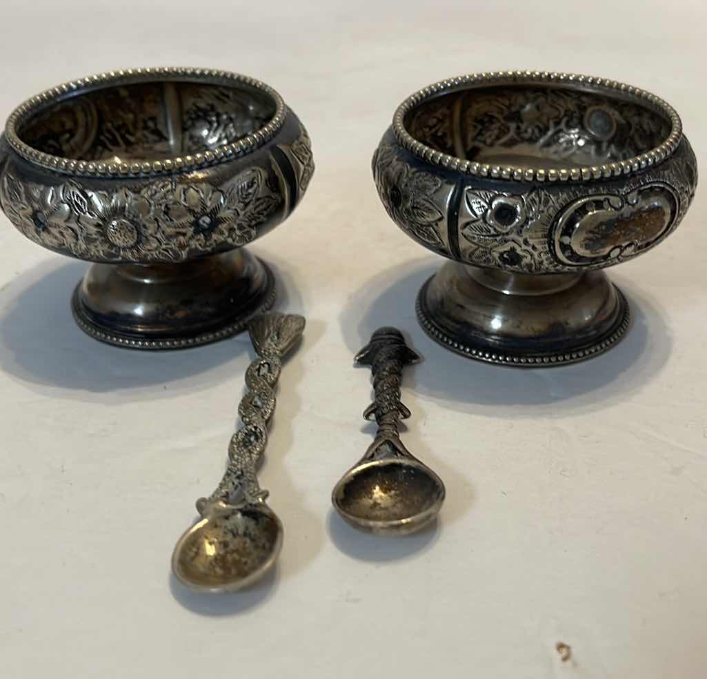 Photo 1 of VINTAGE SMALL SUGAR BOWLS W SPOONS
