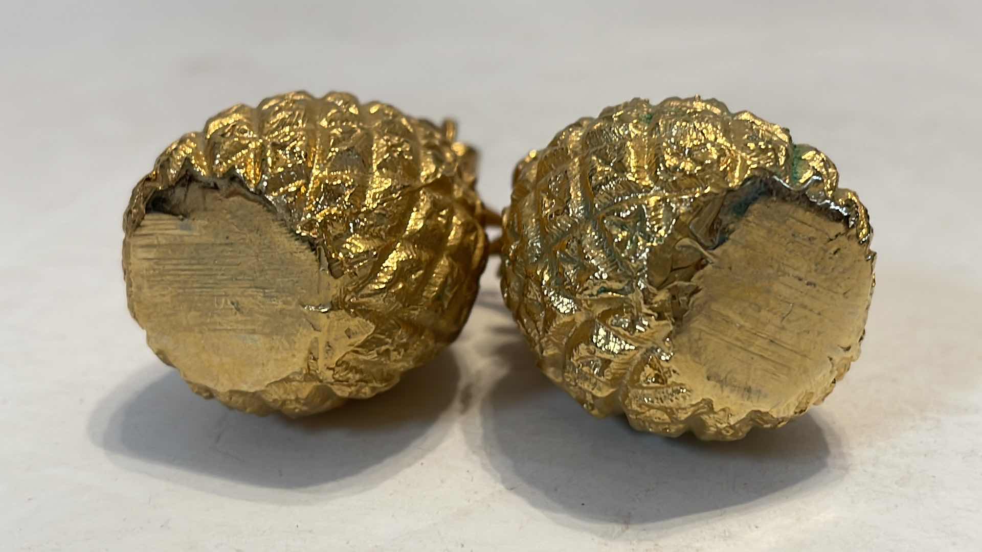 Photo 3 of 2 SETS - GOLD SALT & PEPPER SHAKERS 