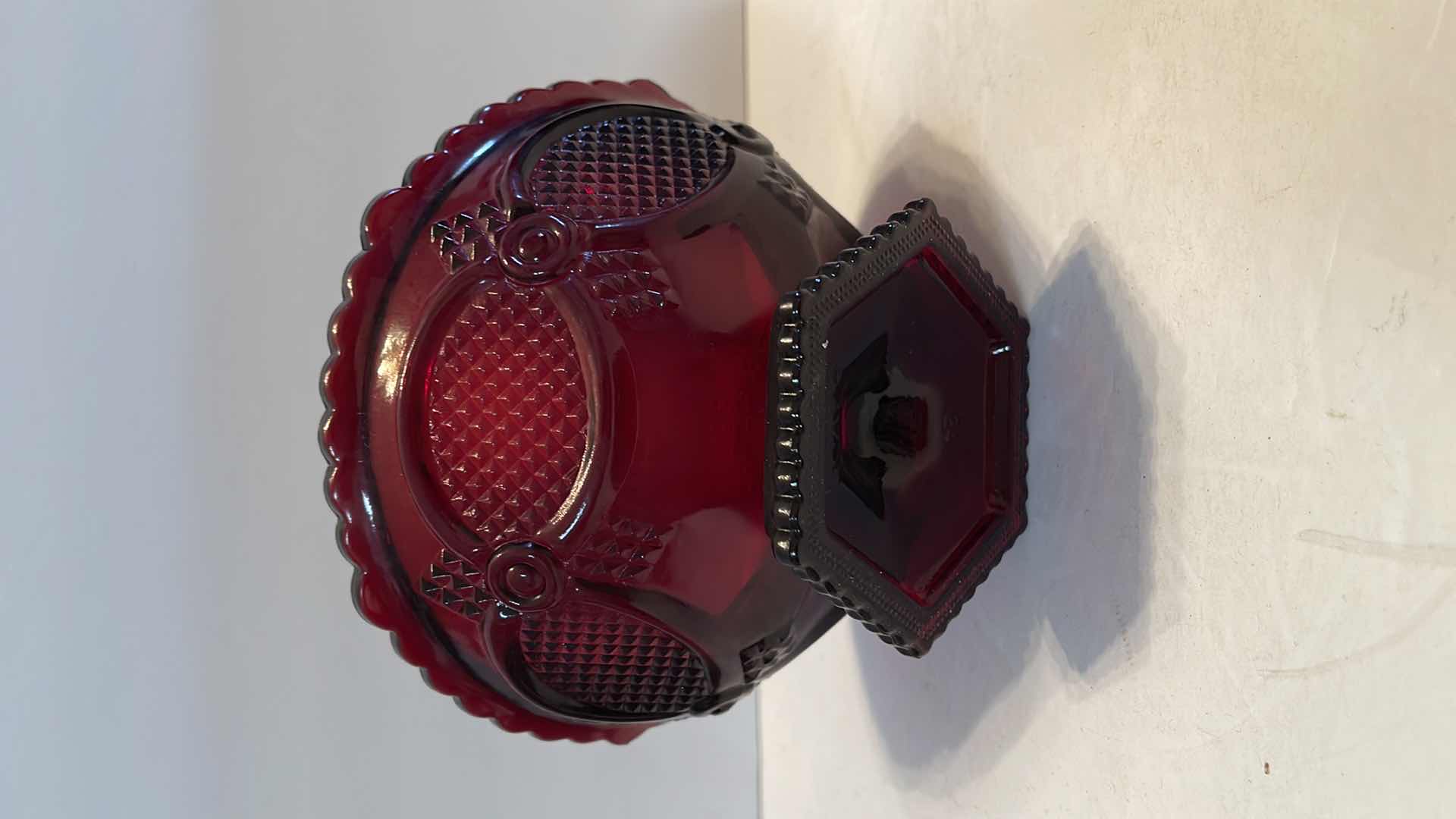 Photo 1 of 2- AVON RUBY RED GLASS COLLECTIBLE'S