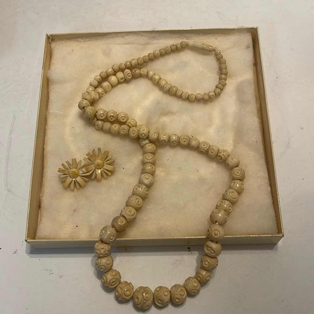 Photo 1 of VINTAGE NECKLACE & MATCHING EARRINGS