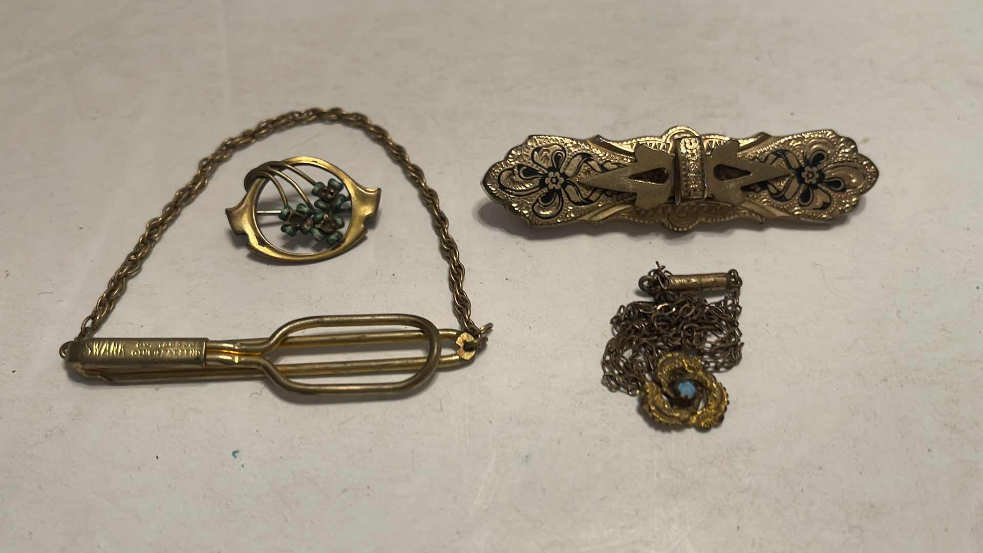 Photo 1 of 4-ANTIQUE COSTUME JEWELRY