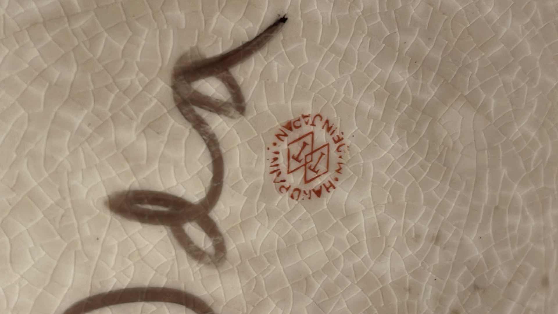 Photo 1 of HAND PAINTED AND SIGNED BY MAKER SERVING TRAY