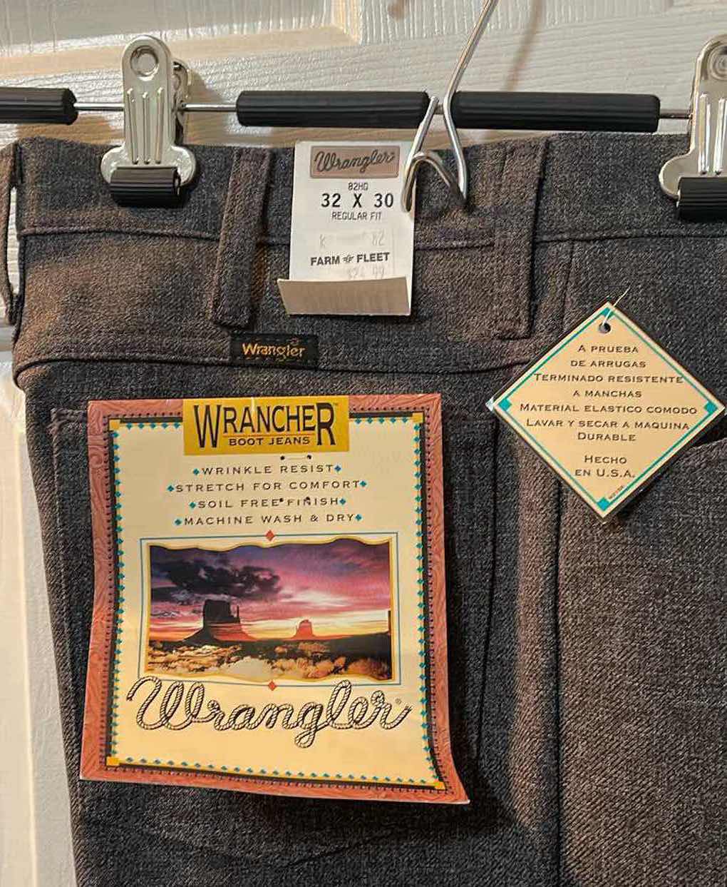 Photo 1 of VINTAGE WRANGLER RANCHER - BOOT CUT  SIZE 32 x 30 - RETAIL PRICE $65.00