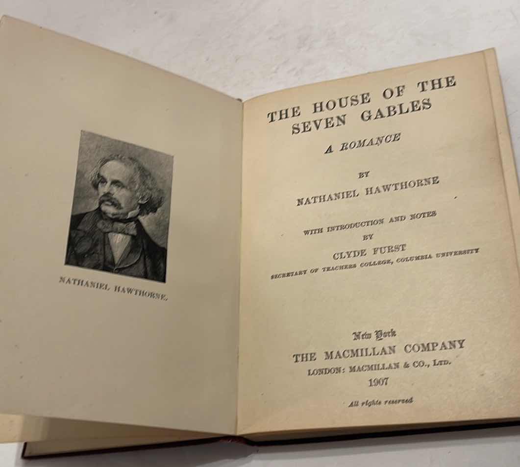 Photo 1 of THE HOUSE OF THE SEVEN GABLES A ROMANCE BY NATHANIAL HAWTHORNE
