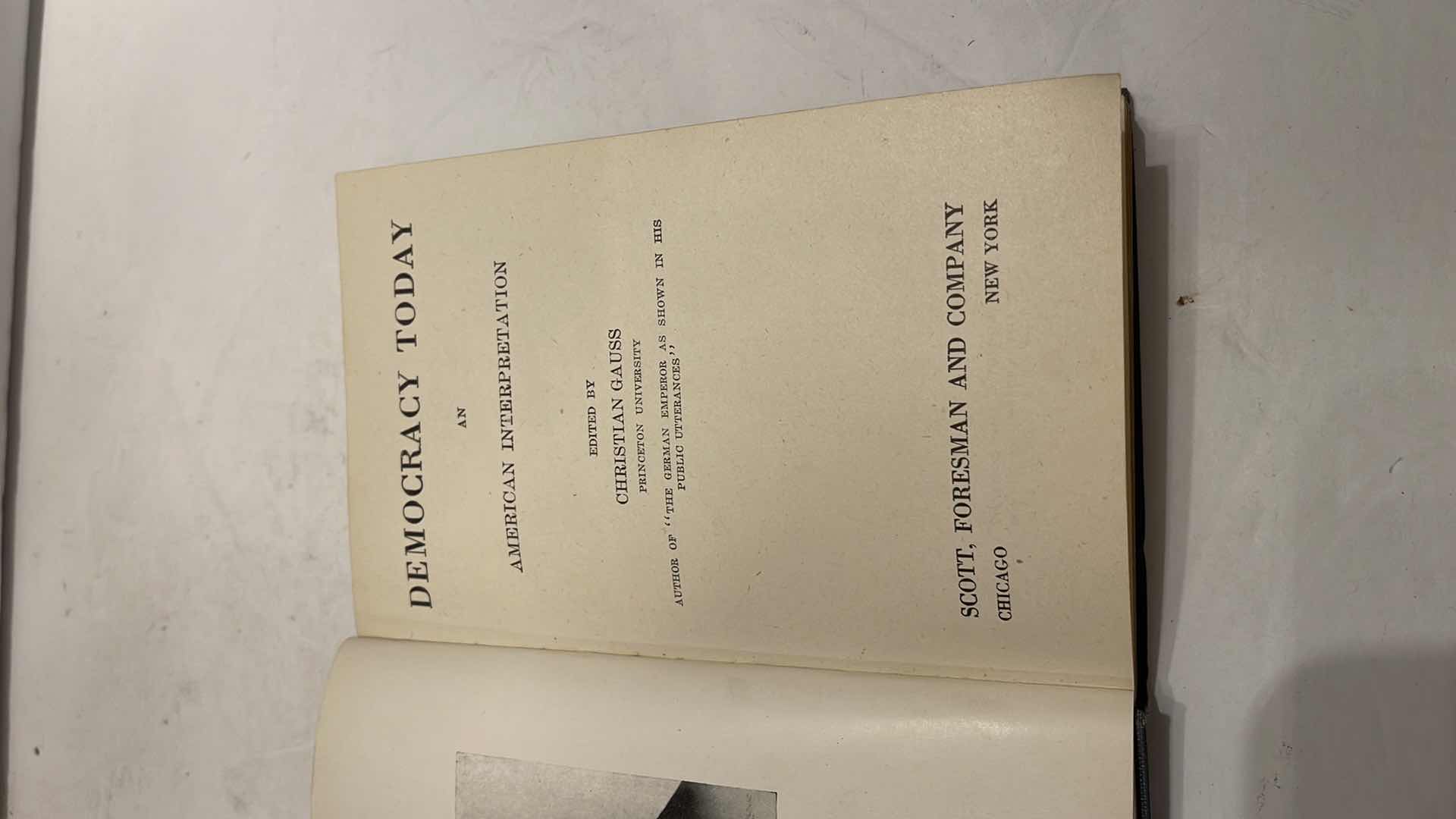 Photo 1 of DEMOCRACY TODAY  BY WOODROW WILSON