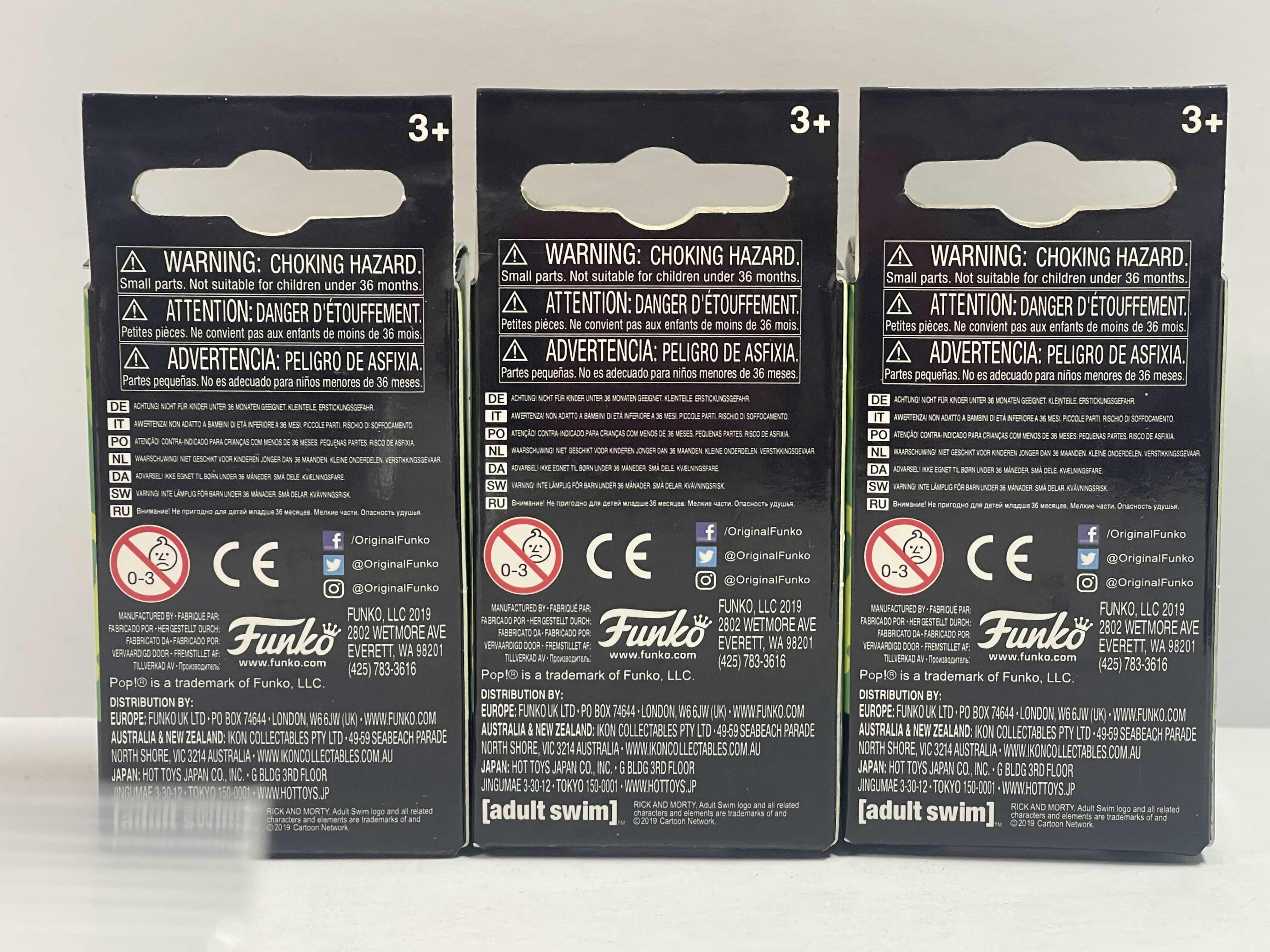 Photo 1 of NEW 3 POCKET POP KEYCHAINS “RICK AND MORTY  “ - MR POOPY BUTTHOLE, SPACESUIT MORTY & SPACESUIT RICK  - TOTAL RETAIL PRICE $ 32.00