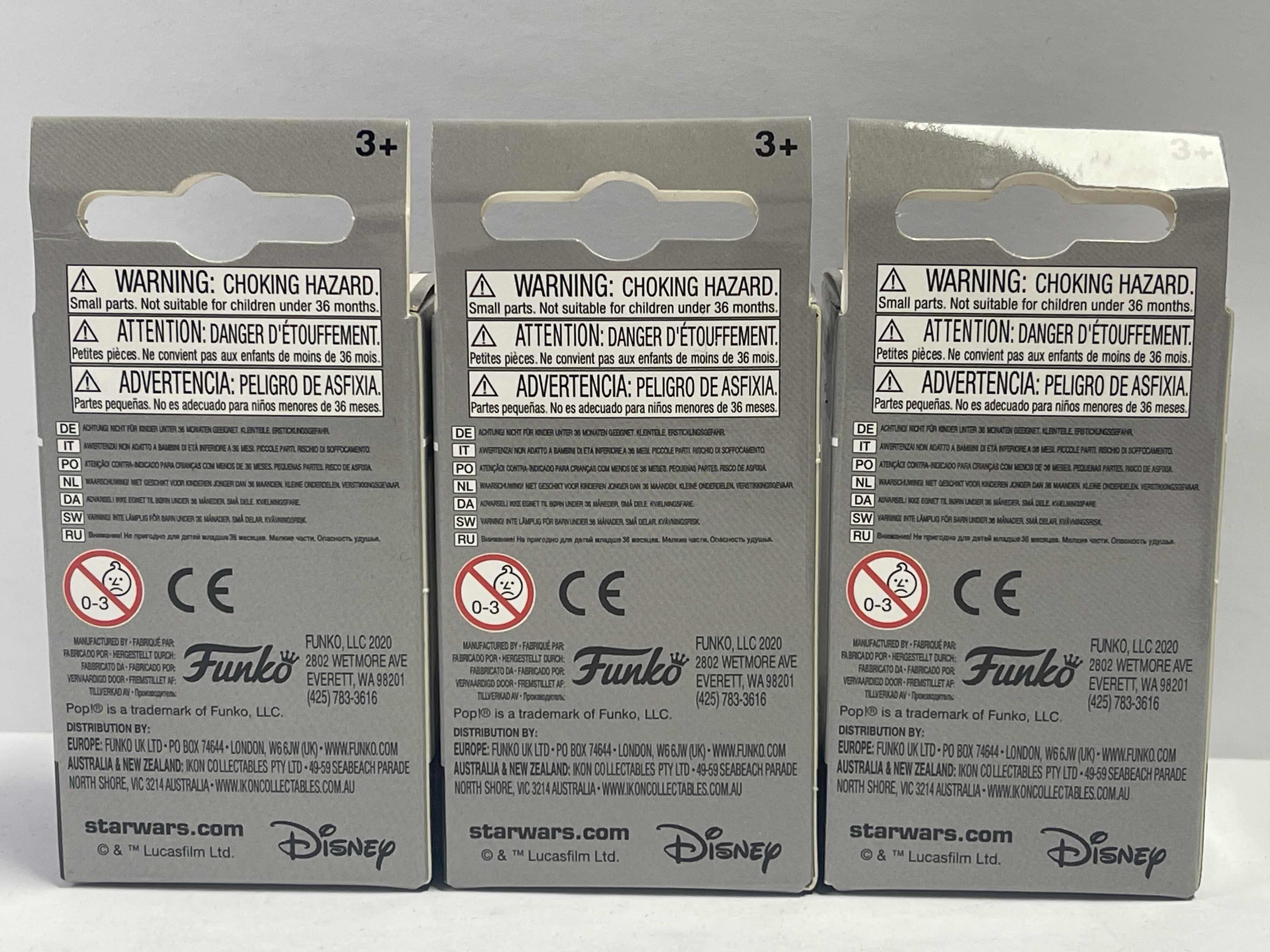 Photo 1 of NEW 3 POCKET POP KEYCHAINS “STAR WARS “ - C-3PO , PRINCESS LEIA & LUKE SKYWALKER - TOTAL RETAIL PRICE $ 32.00