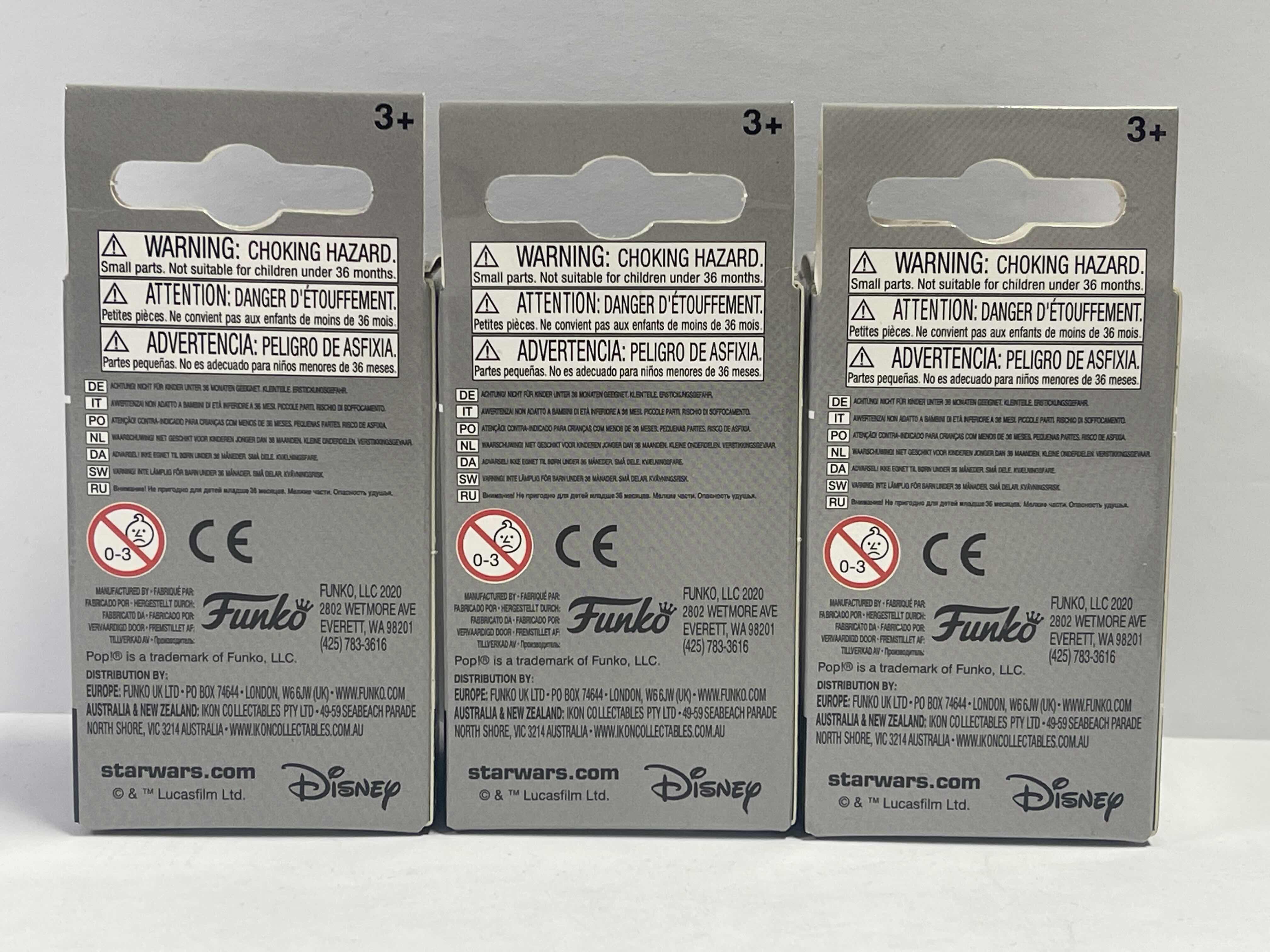 Photo 1 of NEW 3 POCKET POP KEYCHAINS “STAR WARS “ - HAN SOLO , R2-D2 & YODA - TOTAL RETAIL PRICE $ 32.00