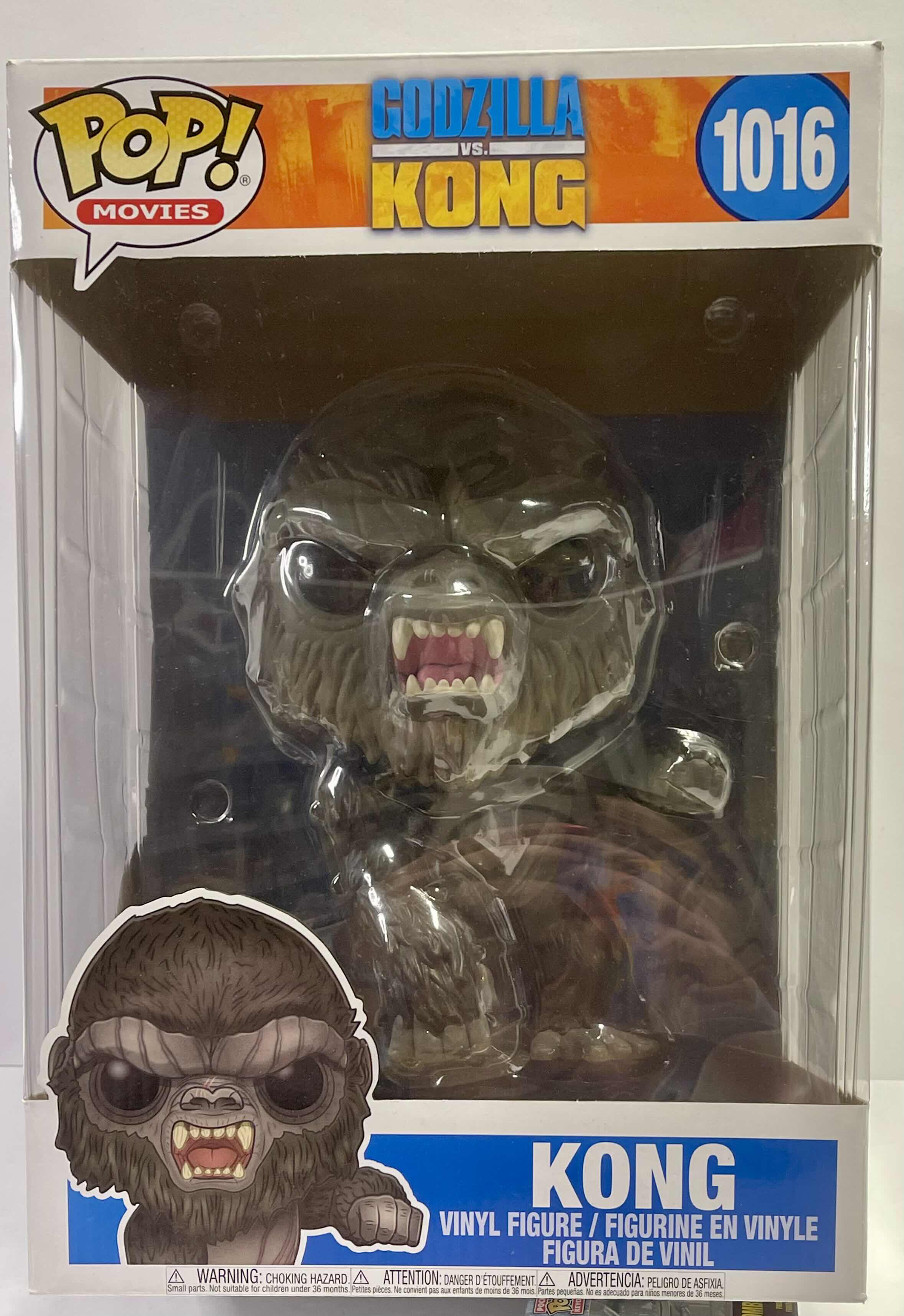 View 1 of NIB FUNKO POP! MOVIE SERIES JUMBO “GODZILLA VS. KONG” - RETAIL PRICE $65.00