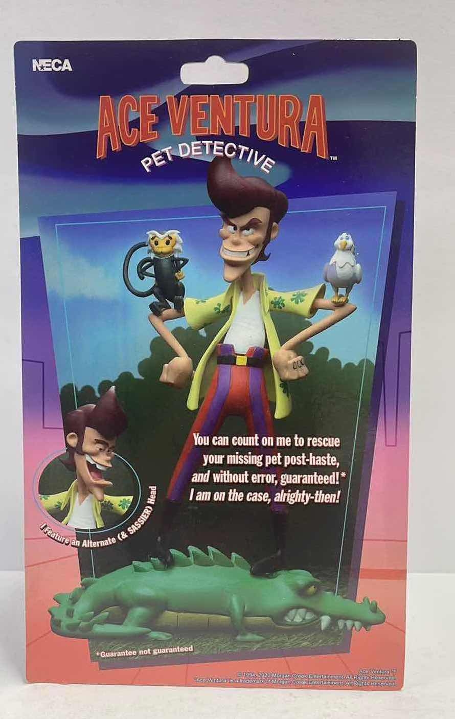 Photo 1 of NIB ACE VENTURA PET DETECTIVE W/ ANIMAL FRIENDS, & ALTERNATE HEAD - RETAIL PRICE $24.99