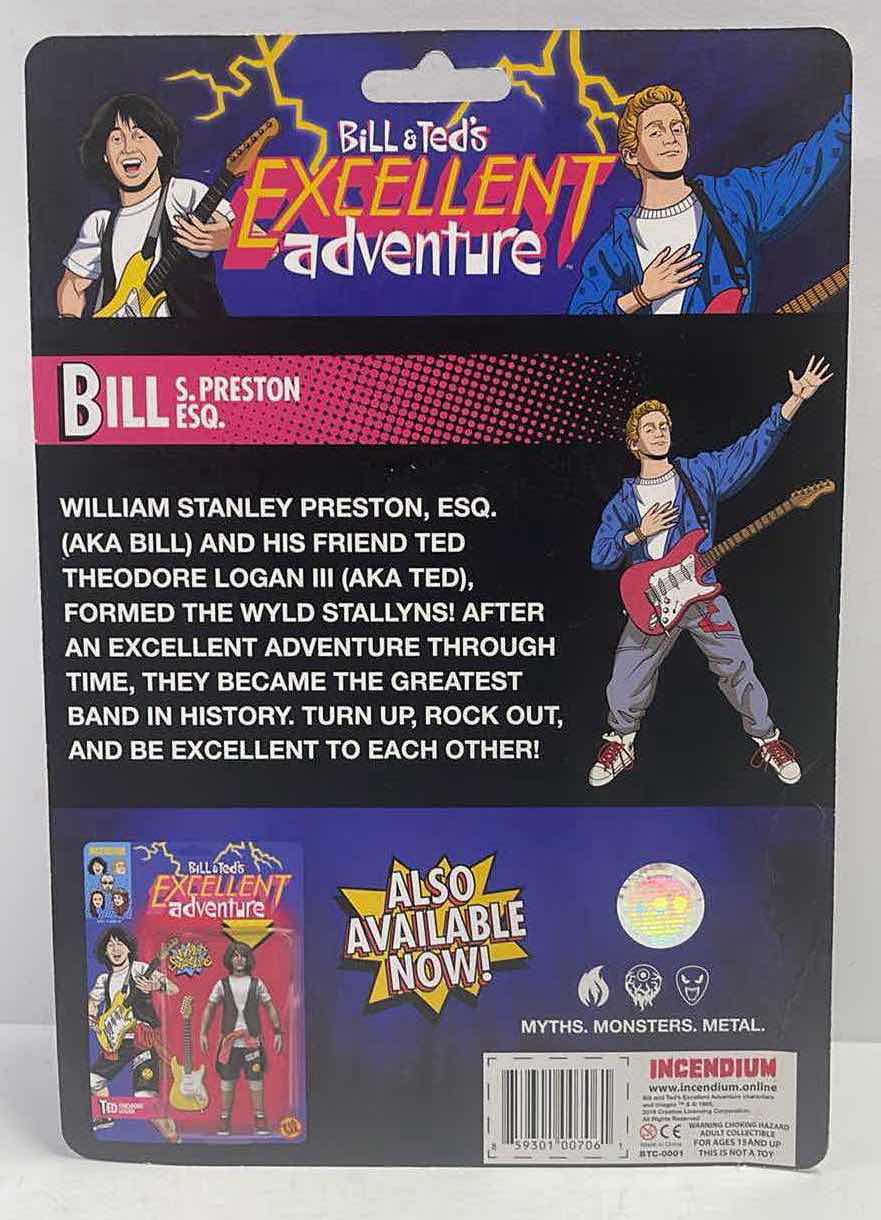 Photo 1 of NIB BILL & TEDS EXCELLENT ADVENTURE ACTION FIGURE- RETAIL PRICE $25.00