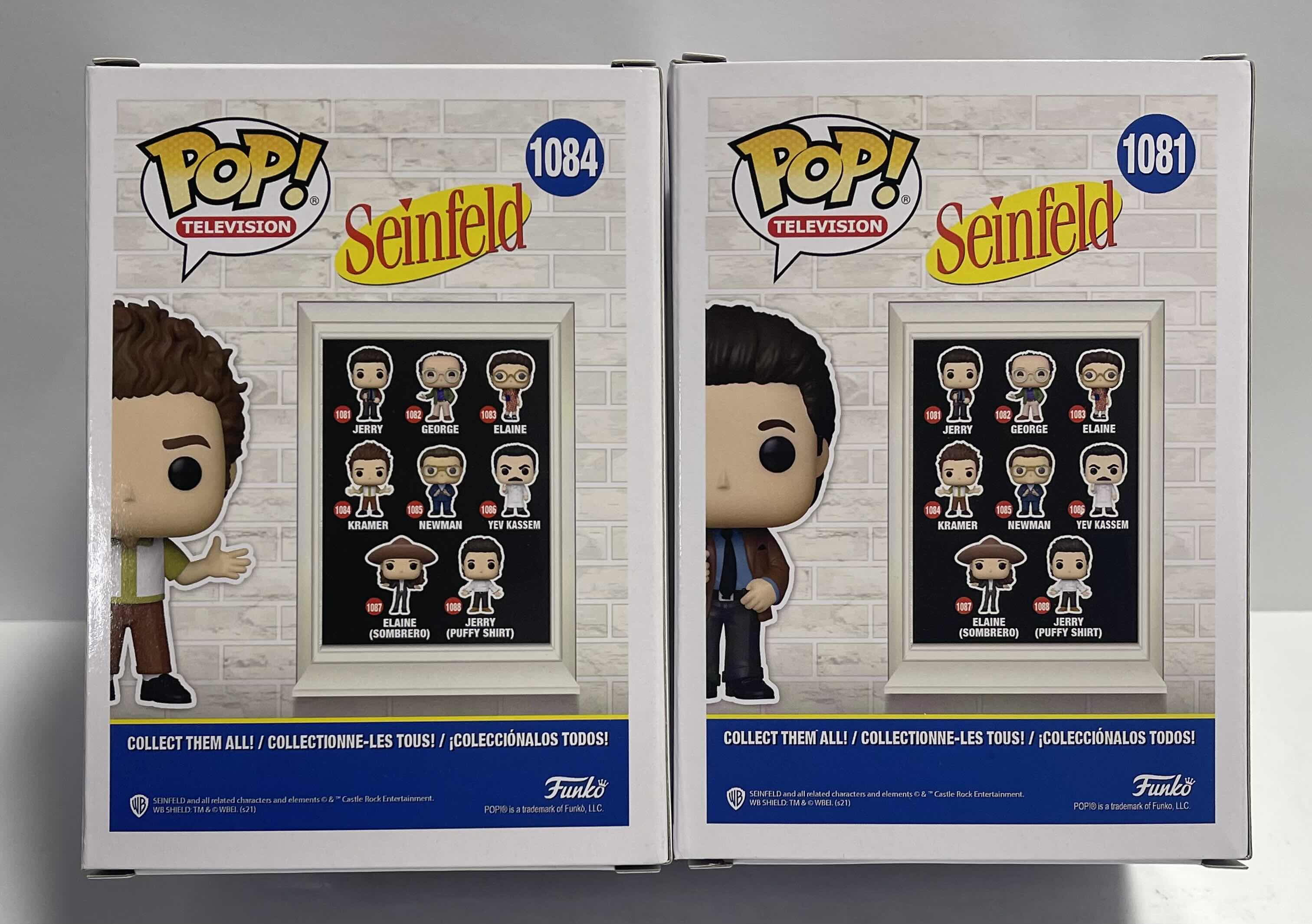 Photo 1 of NIB FUNKO POP TELEVISION SERIES SEINFELD “JERRY & KRAMER”- TOTAL RETAIL $25.00