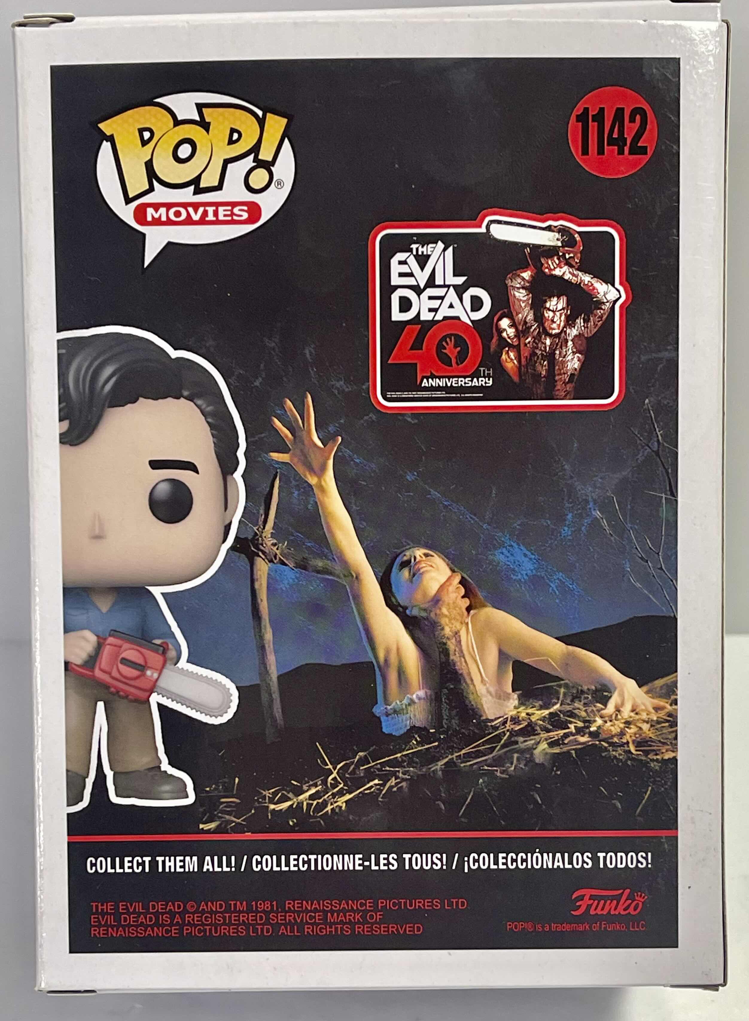 Photo 1 of NIB FUNKO POP MOVIES SERIES EVIL DEAD 40  “ASH”- TOTAL RETAIL PRICE $25.00