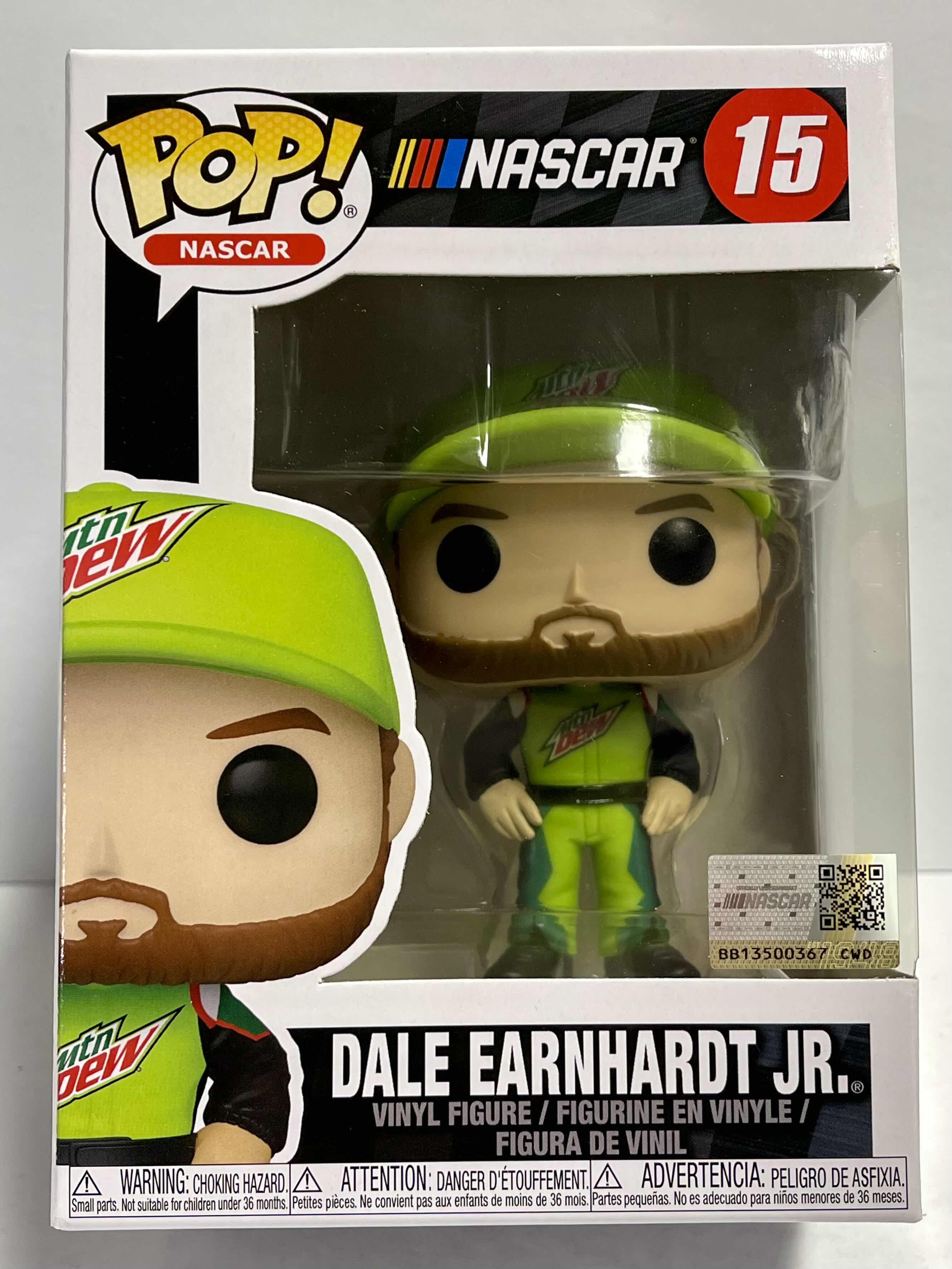 Photo 1 of NIB FUNKO POP! NASCAR SERIES “DALE EARNHARDT JR.” - RETAIL PRICE $24.00
