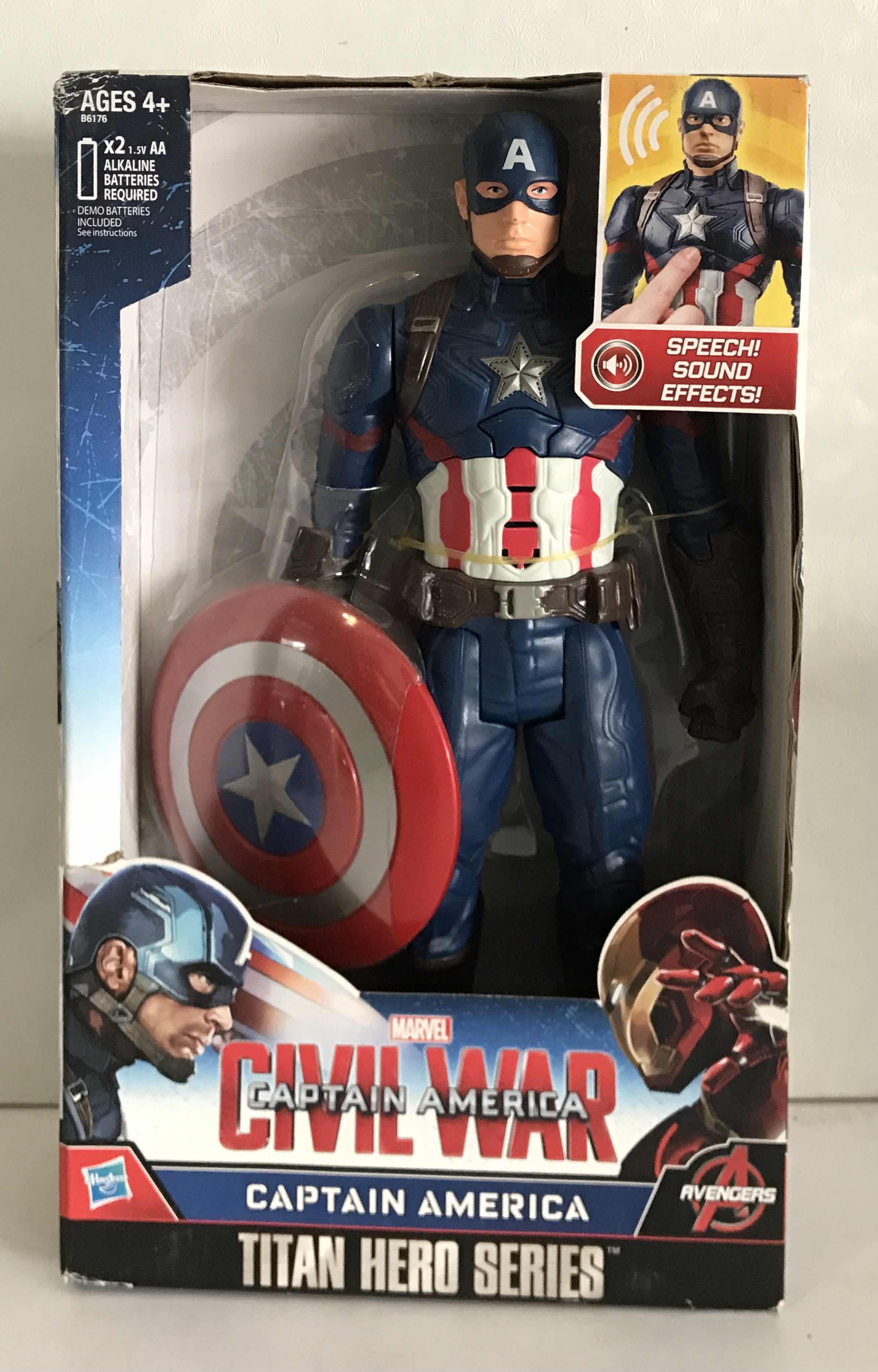 Photo 1 of NIB MARVEL CIVIAL WAR CAPTAIN AMERICA TITAN HERO SERIES- RETAIL PRICE $35.00