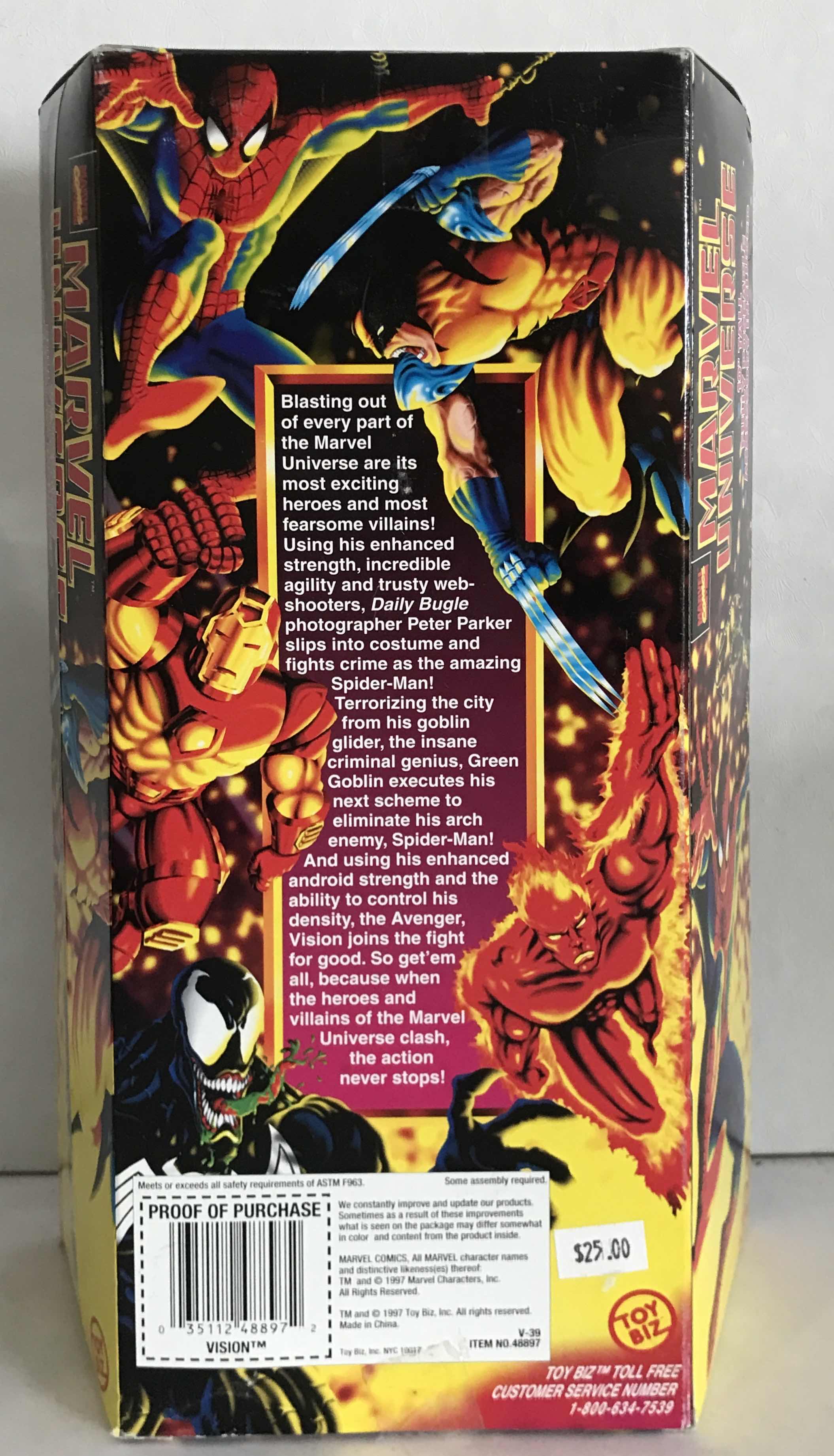 Photo 1 of NIB MARVEL UNIVERSE “VISION” - RETAIL PRICE $30.00