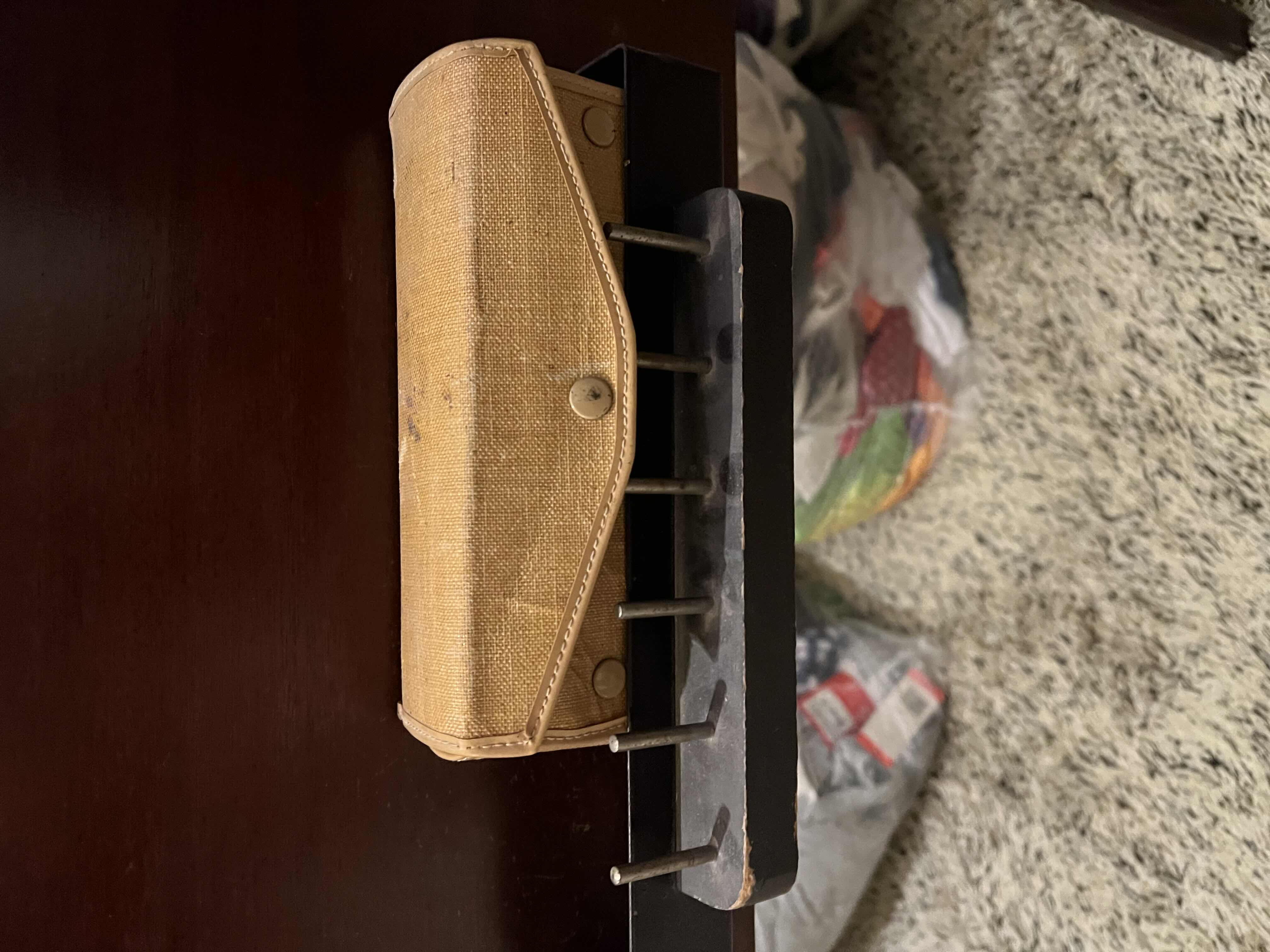 Photo 1 of ANTIQUE 1950’S ROTARY KENMORE SEWING MACHINE. IN WOODEN TABLE WITH TOOLS AND ACCESSORIES. $325