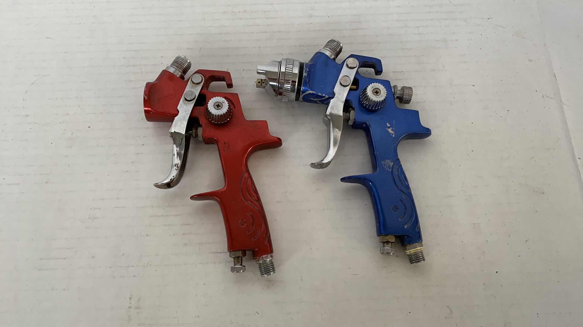 Photo 1 of 2-HVLP PAINT AIR SPRAY GUN HANDLES