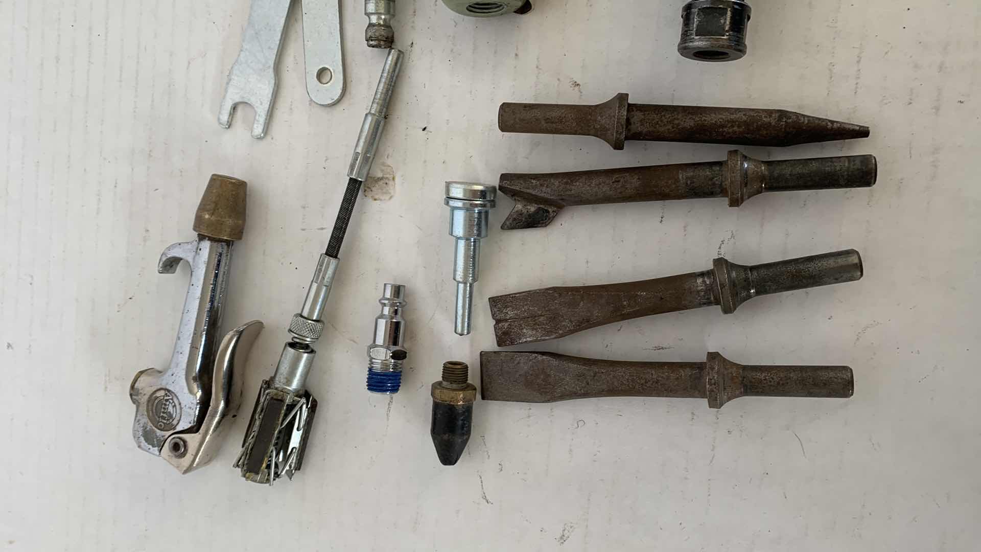 Photo 3 of 2-PNEUMATIC GRINDERS AND BITS, TOOLS.