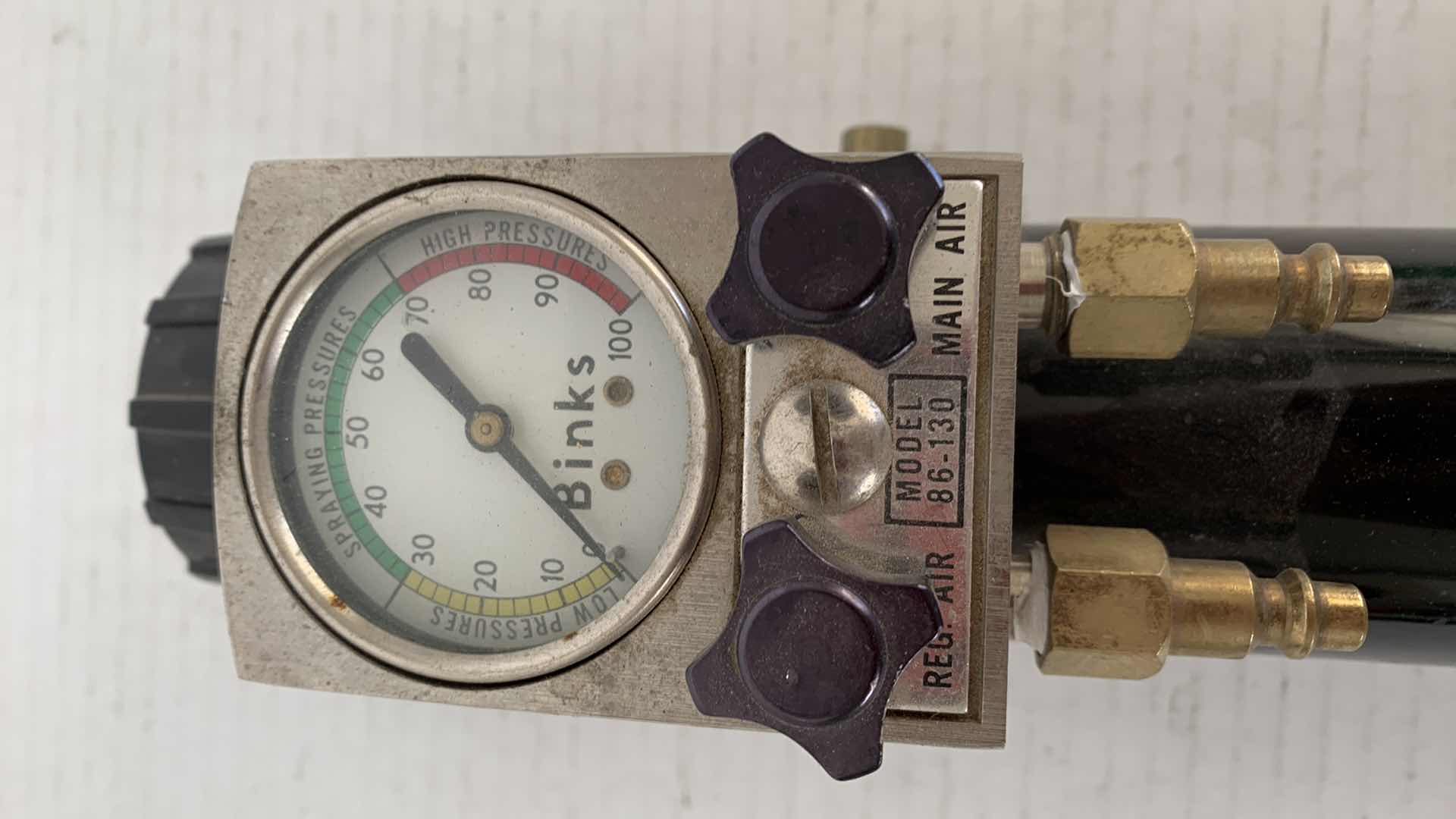 Photo 1 of BINKS COMPRESSED AIR REGULATOR MODEL 86-130