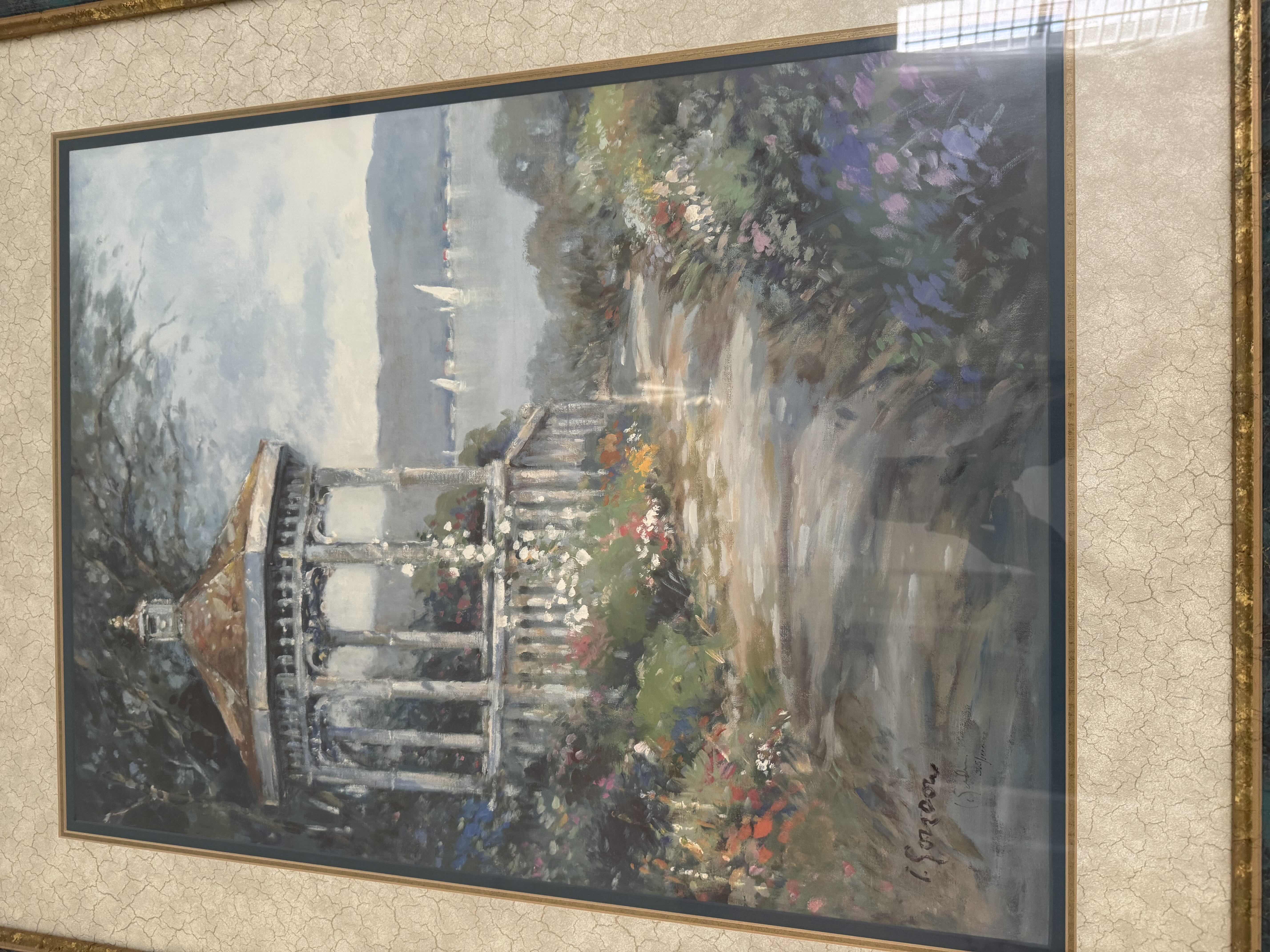 Photo 3 of FRAMED "A SUMMER PLACE" ARTWORK BY L GORDON 33” X 40”