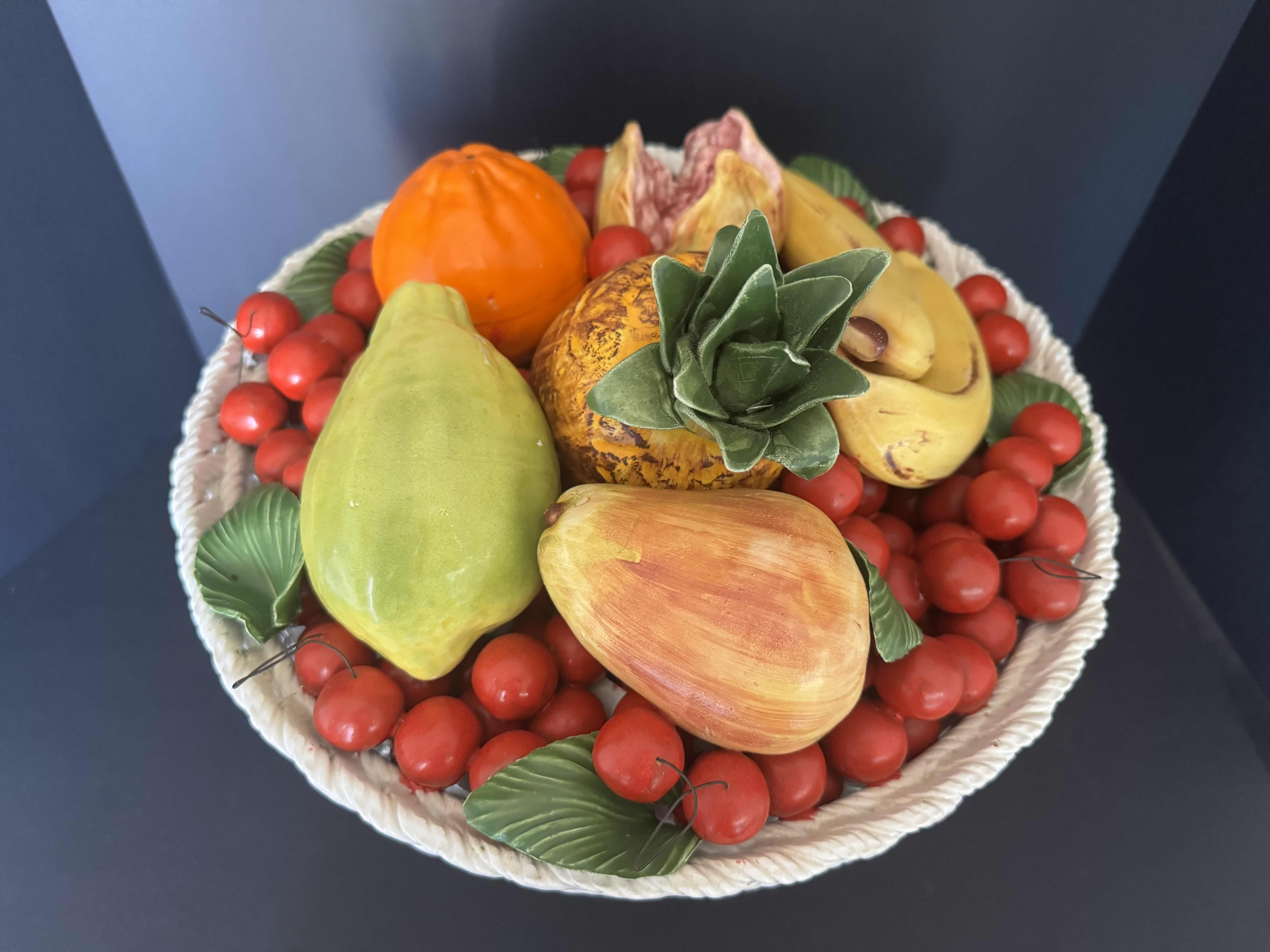 Photo 2 of CERAMIC/PORCELIAN FRUIT BASKET H15”