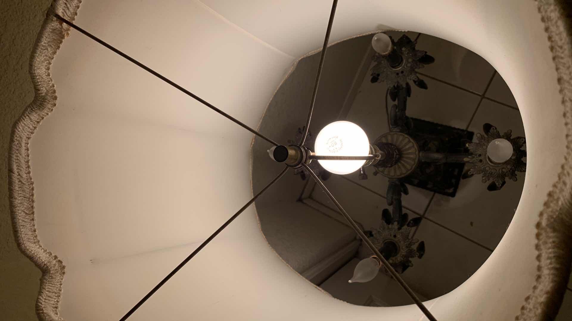 Photo 8 of 2- MID CENTURY STYLE TABLE LAMPS W SHADES H48” 