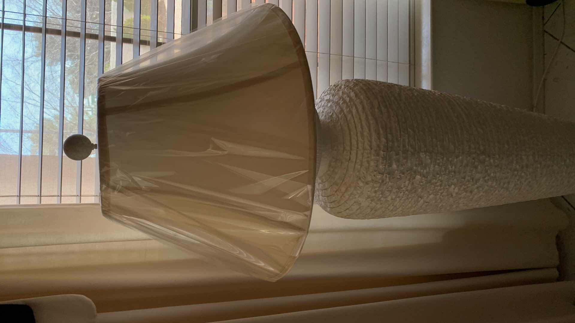 Photo 1 of HOME DECOR-LARGE CERAMIC FLOOR LAMP W SHADE H64” 