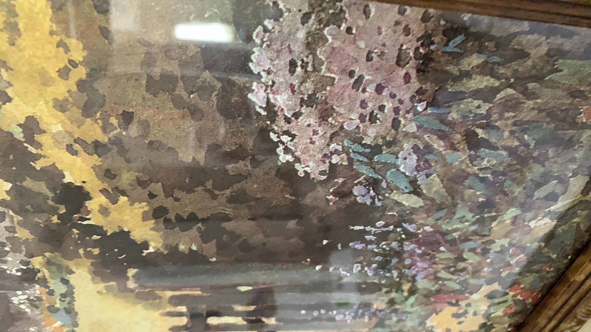 Photo 2 of ARTWORK,FRAMED ENGLISH COTTAGE PRINT. 36” X 29”H