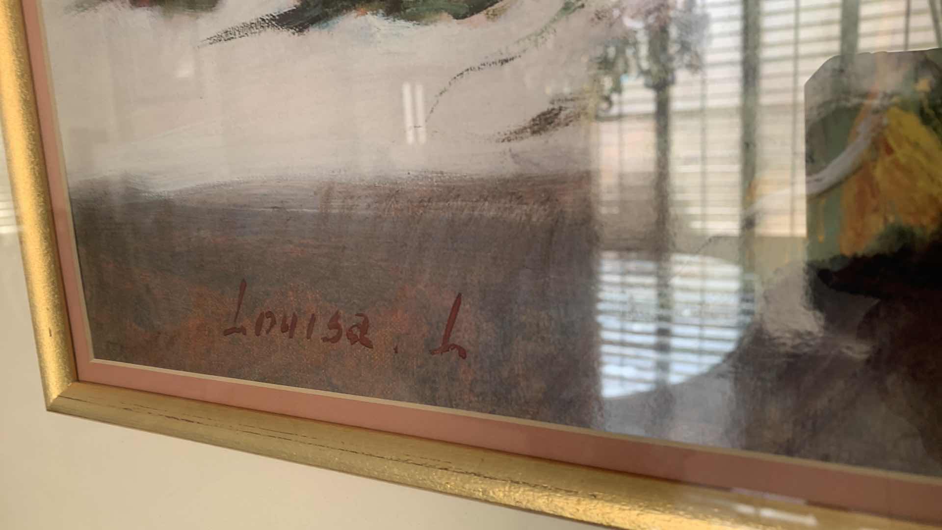 Photo 2 of WALL ARTWORK, HOME DECOR, GOLD FRAMED FRUIT PRINT 48” X 37”