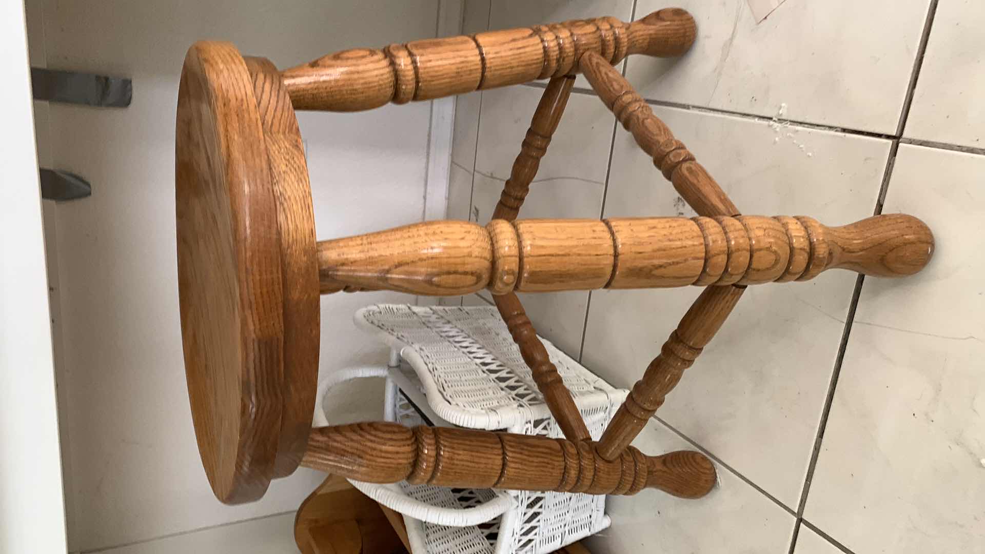 Photo 3 of 2-MAGAZINE RACKS AND A STOOL