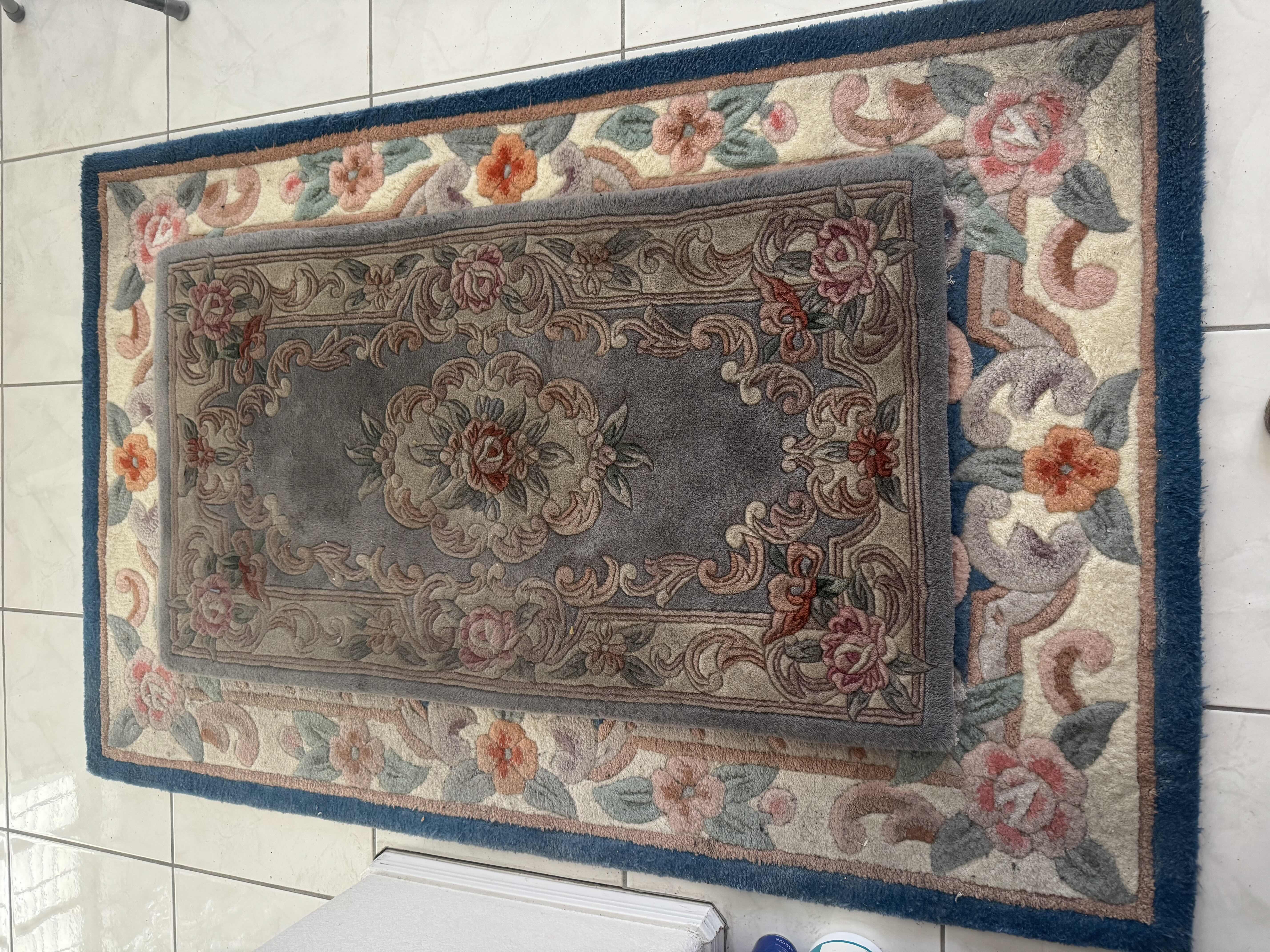 Photo 3 of 2  MULTI COLORED FLORAL AREA RUGS (1)-3’ X 5’ & (1) 2’ X 4’