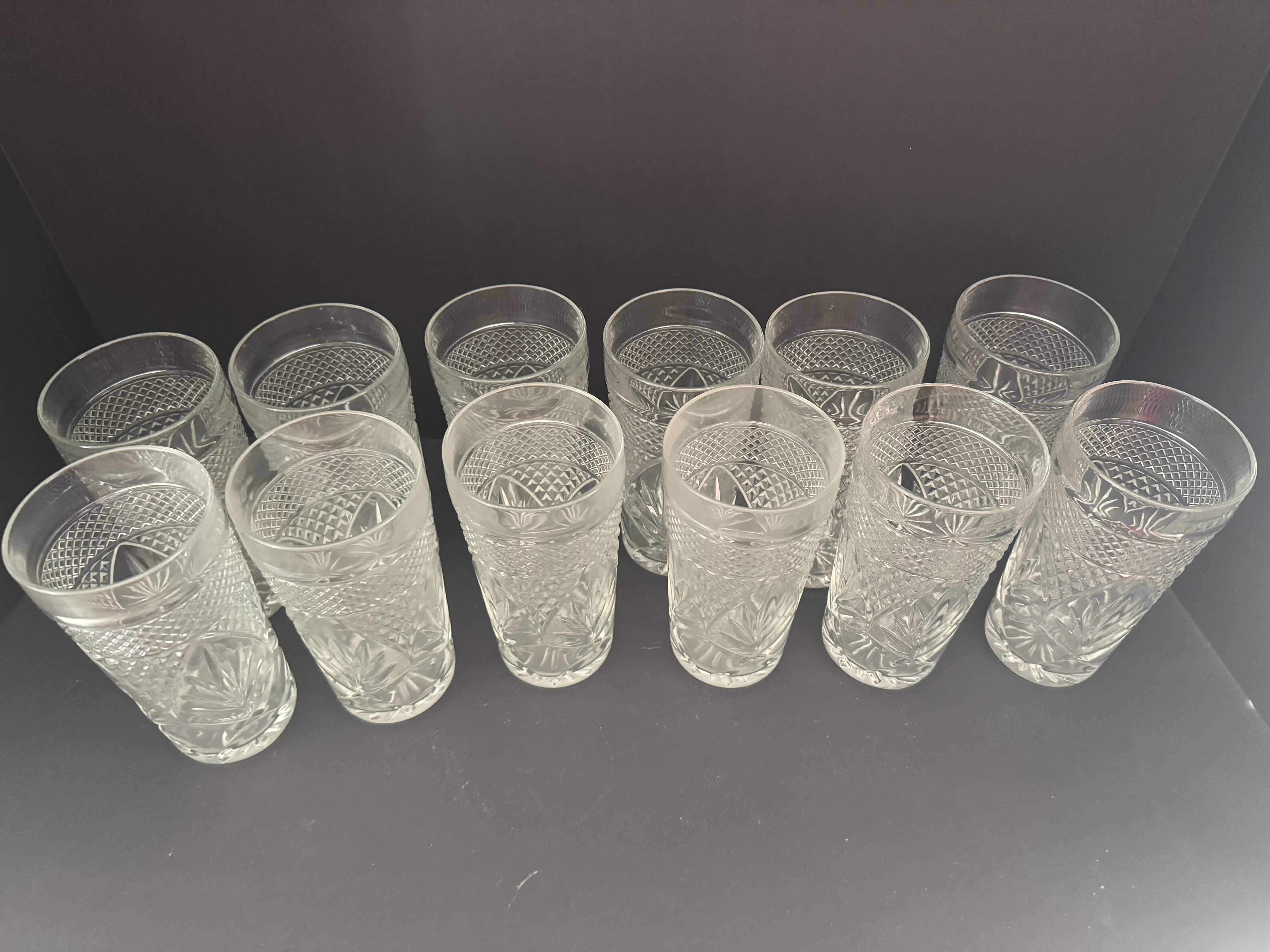 Photo 1 of 12 VINTAGE LUMINARC "CRISTAL D'ARQUES" GLASS TUMBLERS 6"