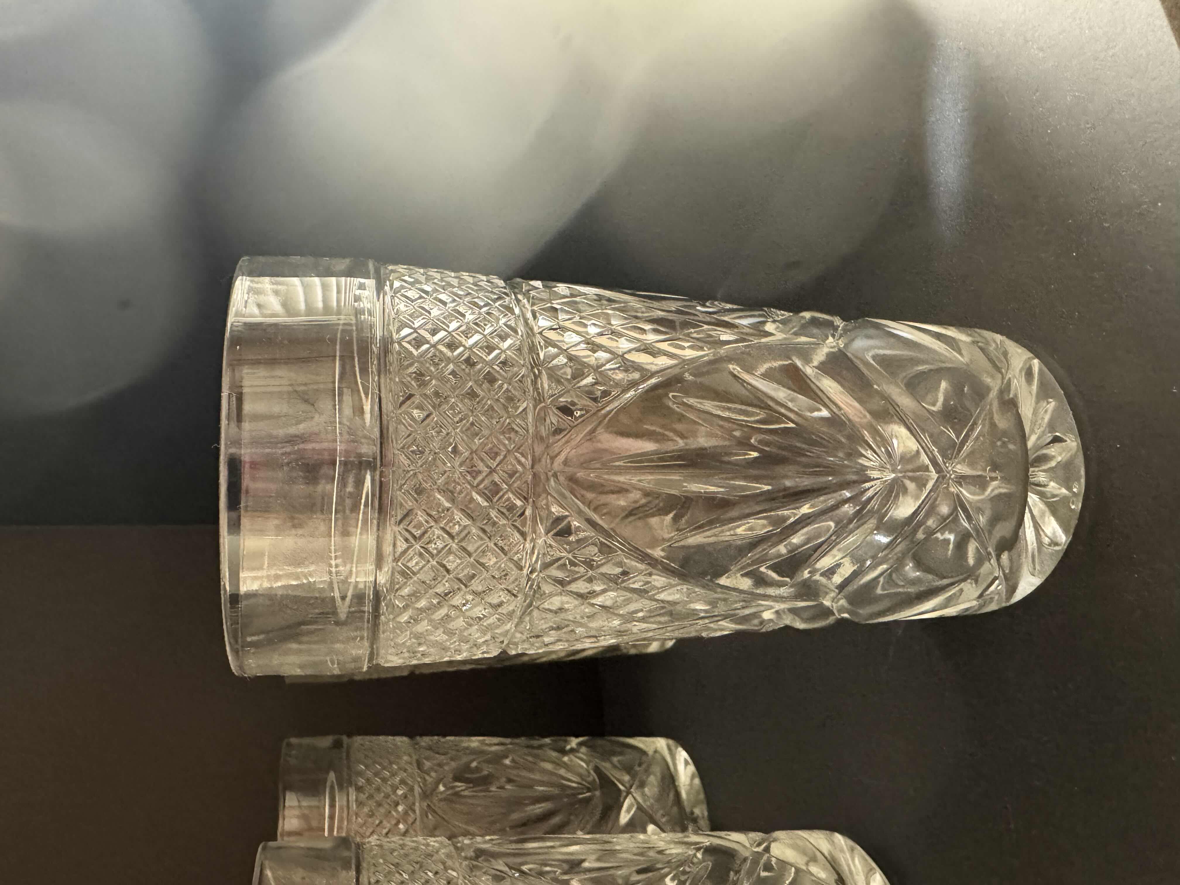 Photo 1 of 12 VINTAGE LUMINARC "CRISTAL D'ARQUES" GLASS TUMBLERS 6"