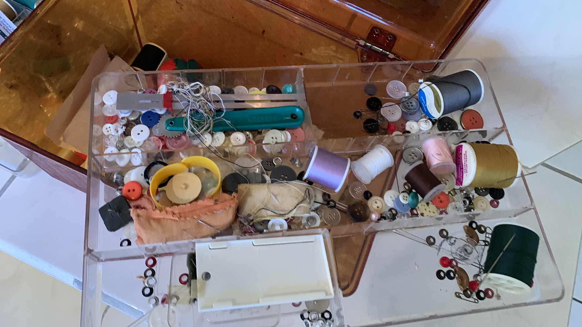 Photo 1 of SEWING ESSENTIALS, THREAD, BUTTONS, NEEDLES ETC.