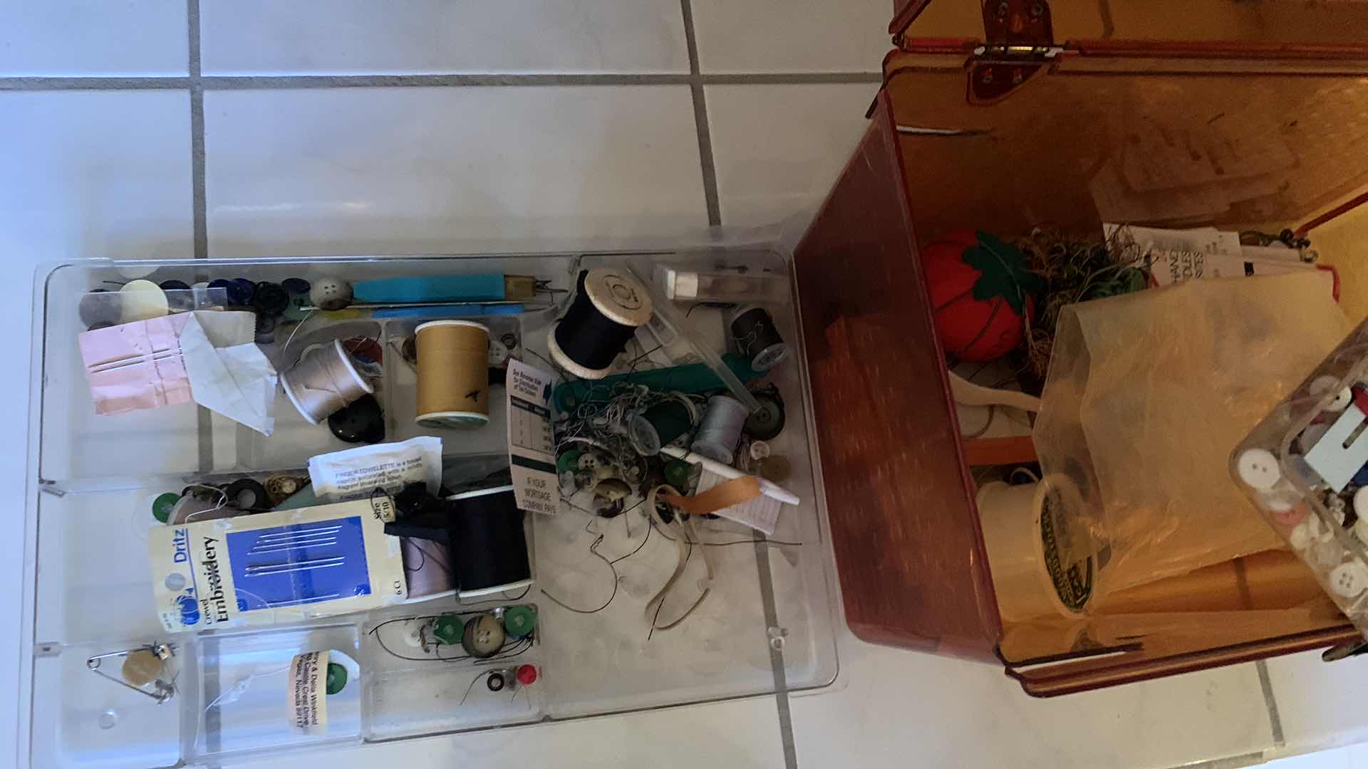 Photo 1 of SEWING ESSENTIALS, THREAD, BUTTONS, NEEDLES ETC.