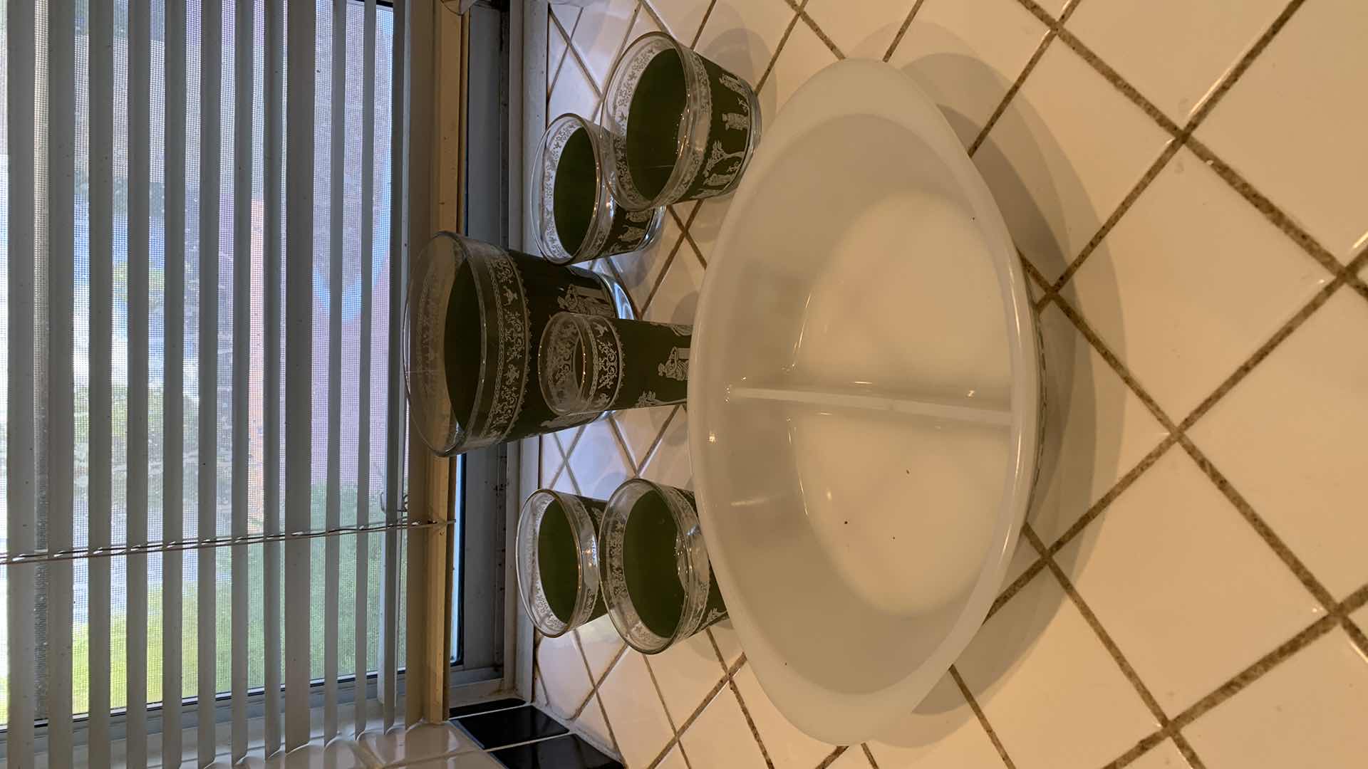 Photo 1 of ANCIENT GREECE INSPIRED GLASS & PORCELAIN SERVE WARE