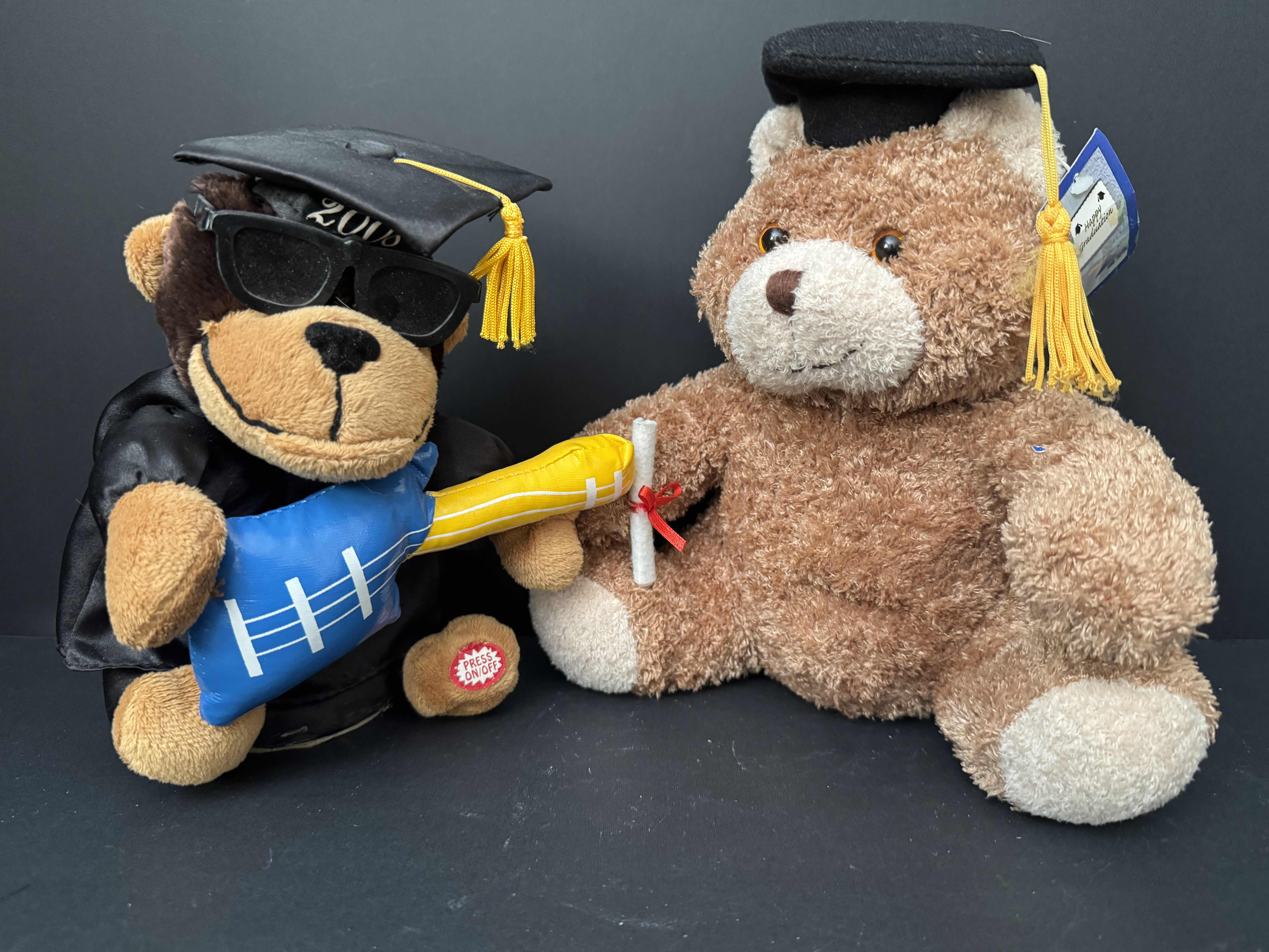 Photo 1 of 2 GRADUATION STUFFED ANIMALS