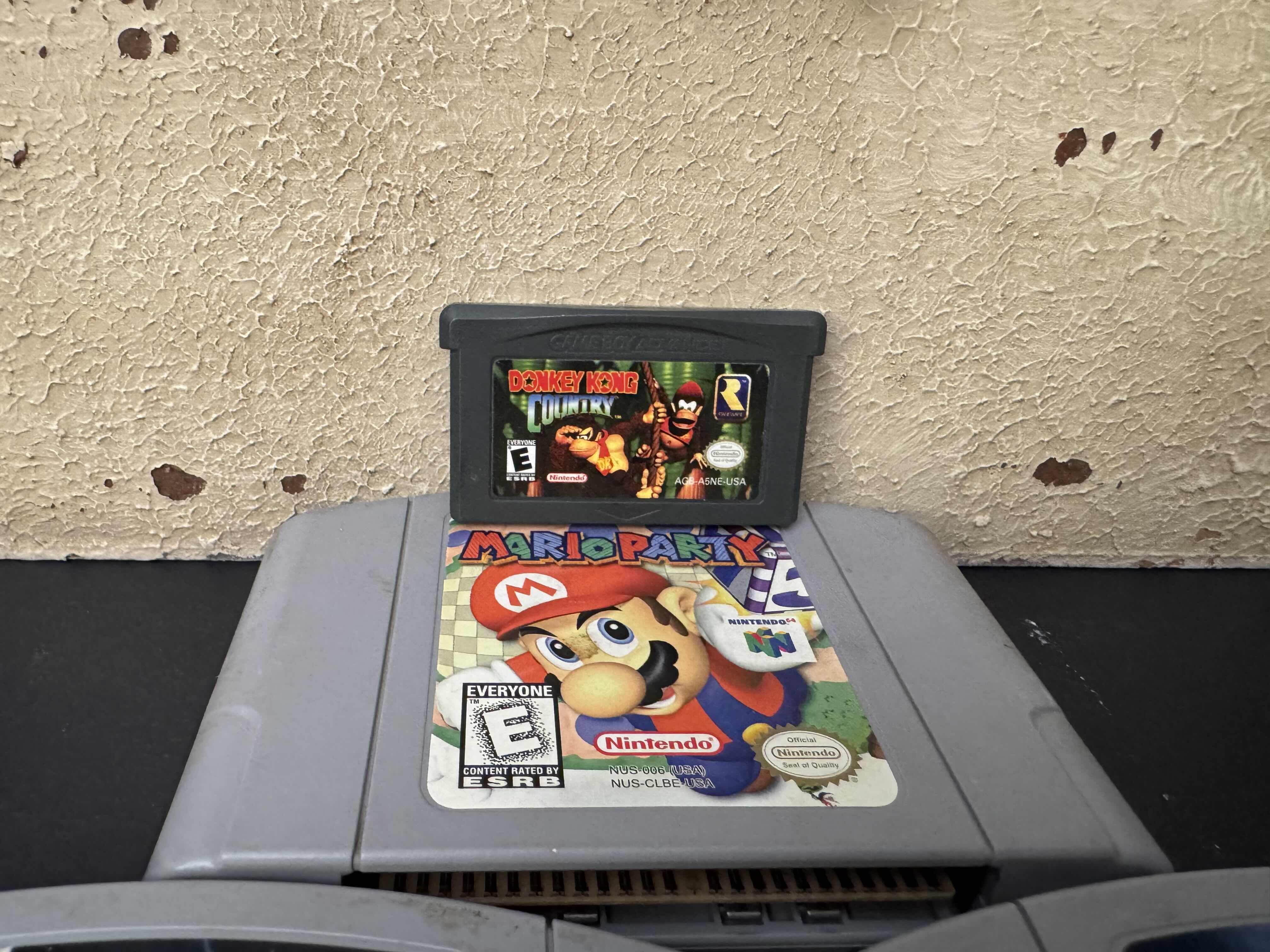 Photo 1 of DECORATIVE WOOD BOX WITH 9 NINTENDO 64 GAMES, 5 GAME BOY GAMES