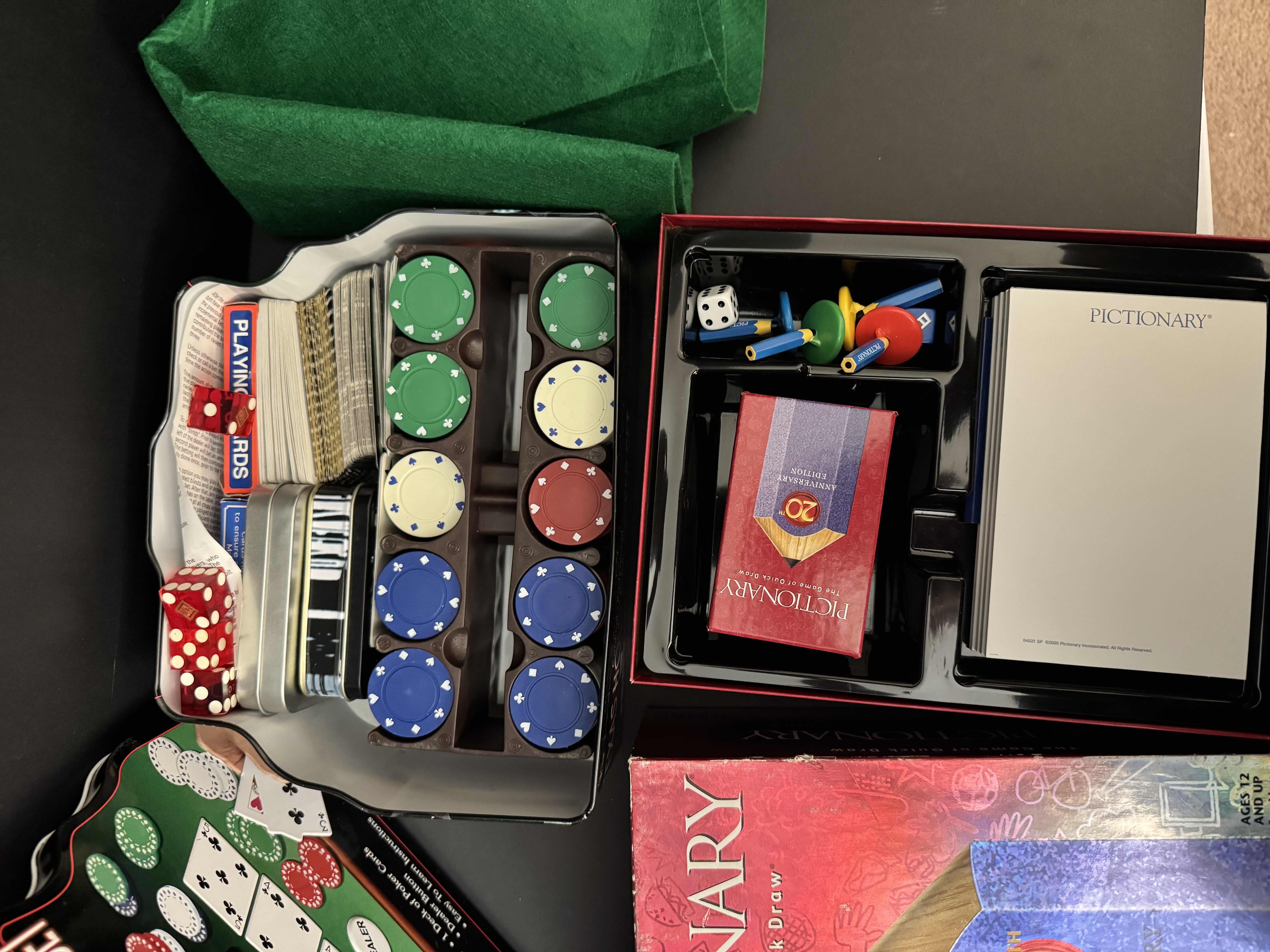 Photo 1 of 2 GAMES- TEXAS HOLD EM’ & PICTIONARY