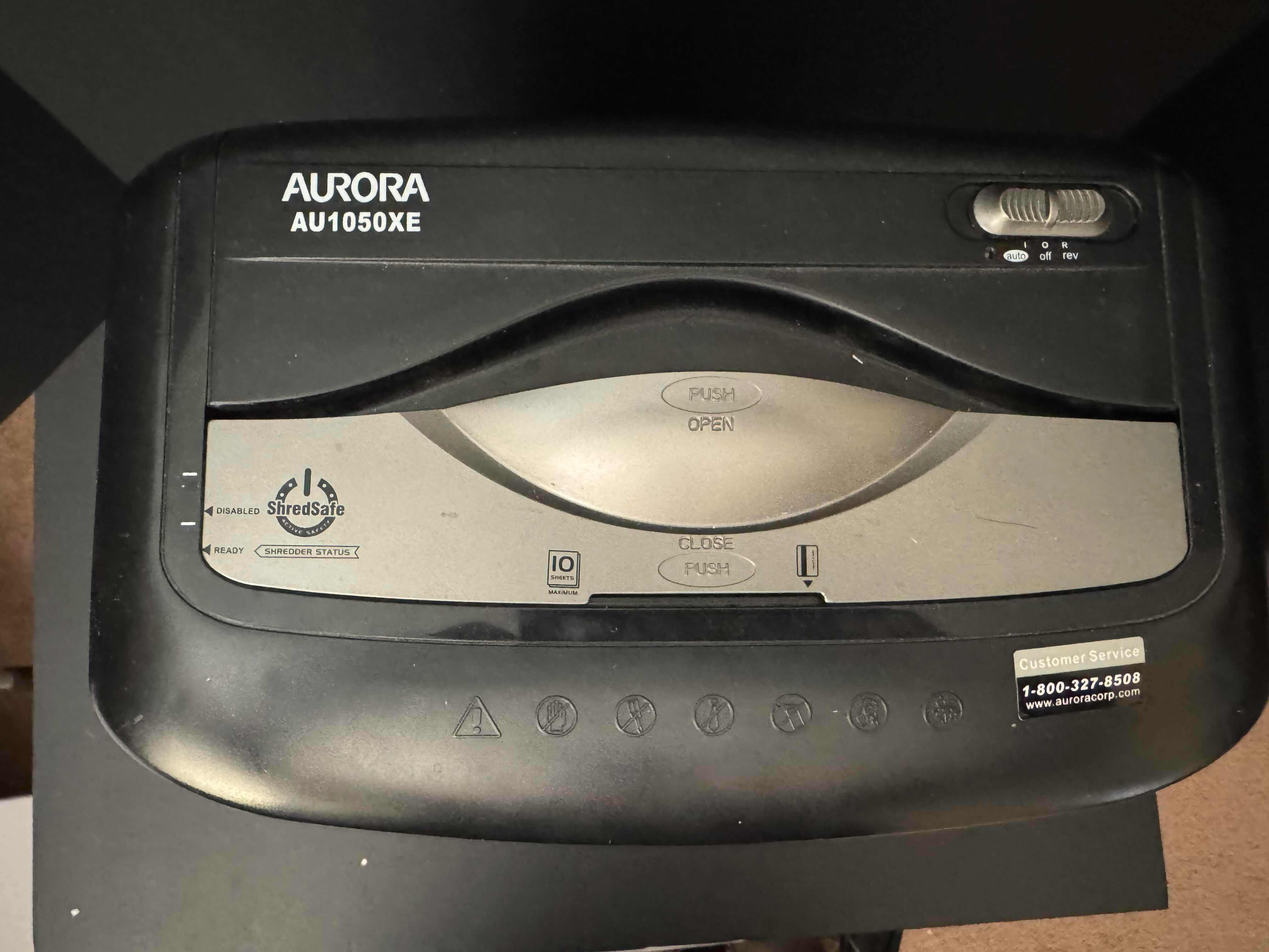 Photo 1 of AURORA AU1050XE PAPER SHREDDER