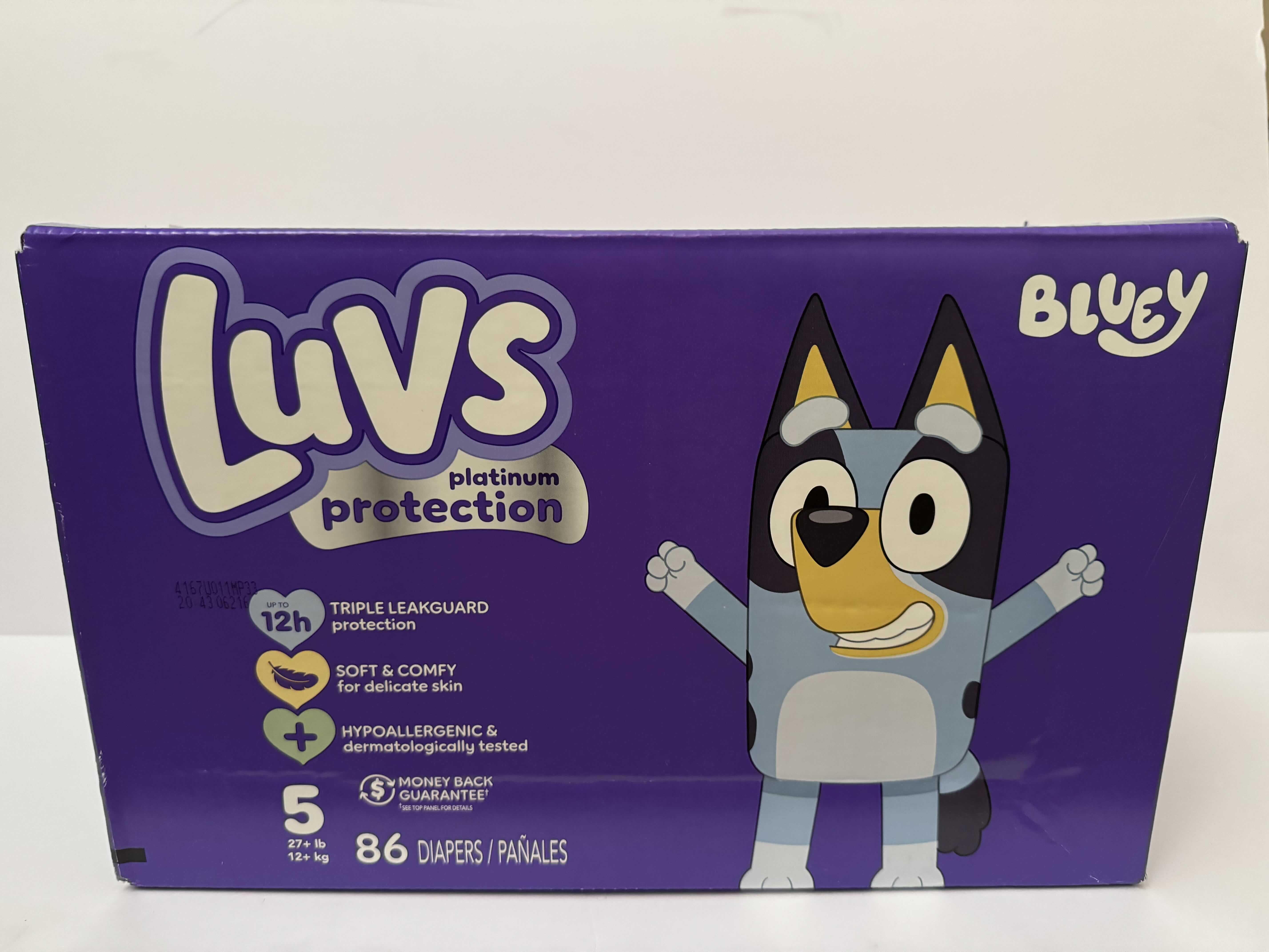 Photo 1 of BRAND NEW BOX OF LUVS SIZE 5 DIAPERS (86 DIAPERS)